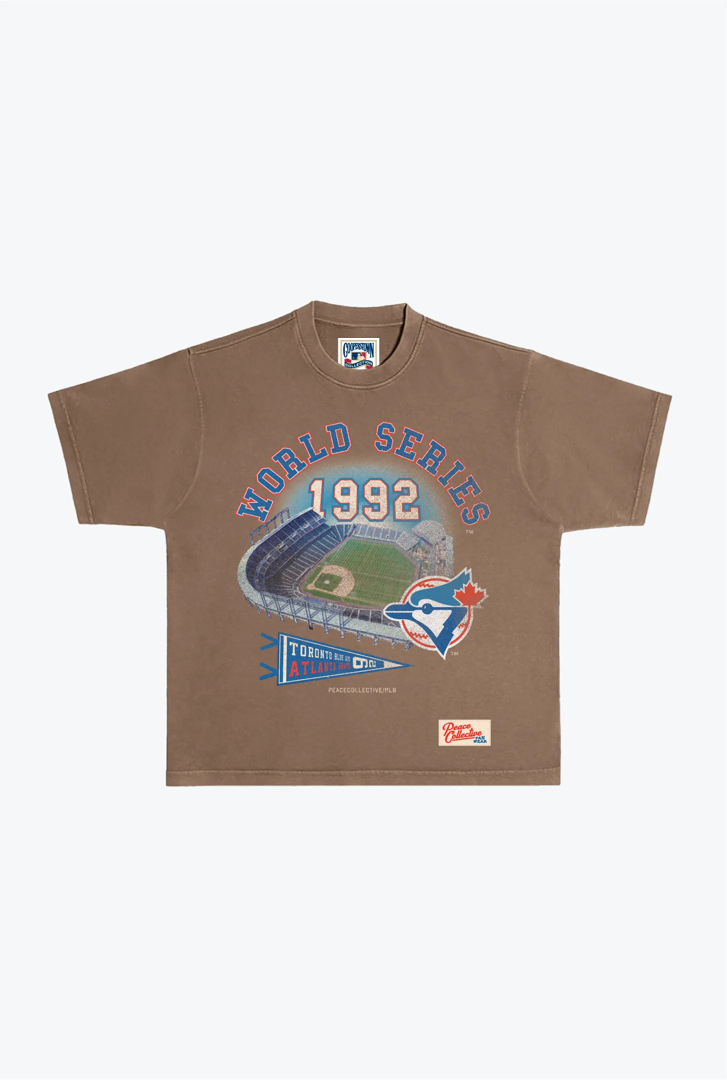 Toronto Blue Jays Heavyweight Garment Dyed T-Shirt - Sand sold by Peace-Collective