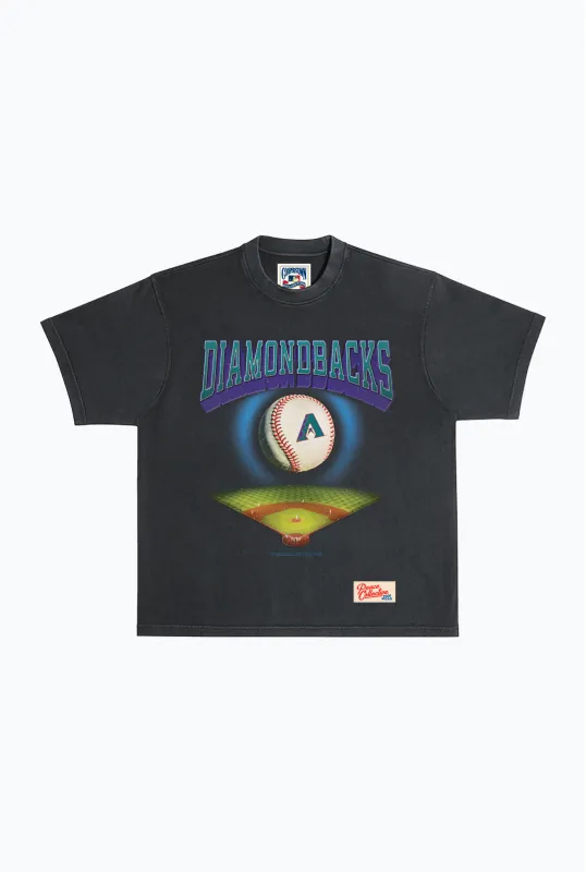 Arizona Diamondbacks Field Heavyweight Garment Dyed T-Shirt - Black sold by Peace-Collective