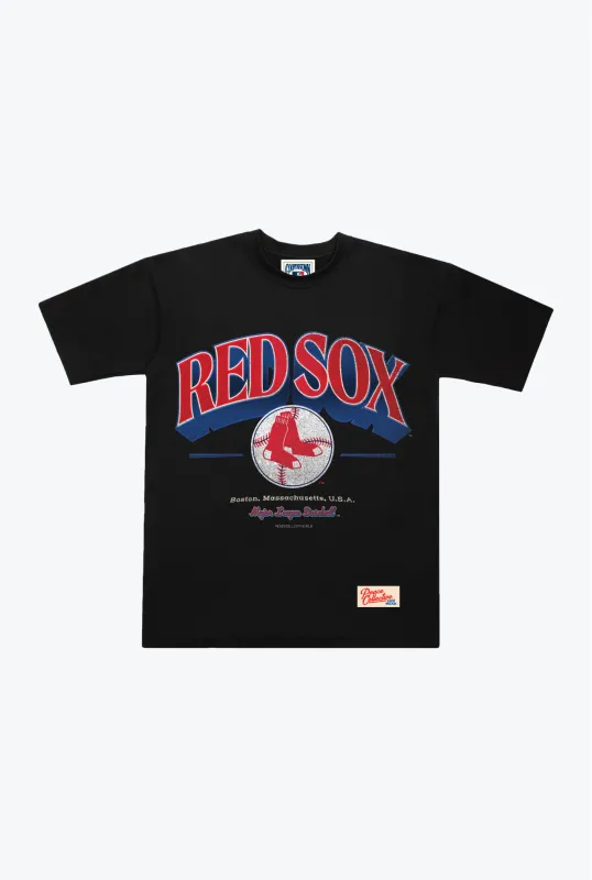 Boston Red Sox Vintage Graphic Heavyweight T-Shirt - Black sold by Peace-Collective