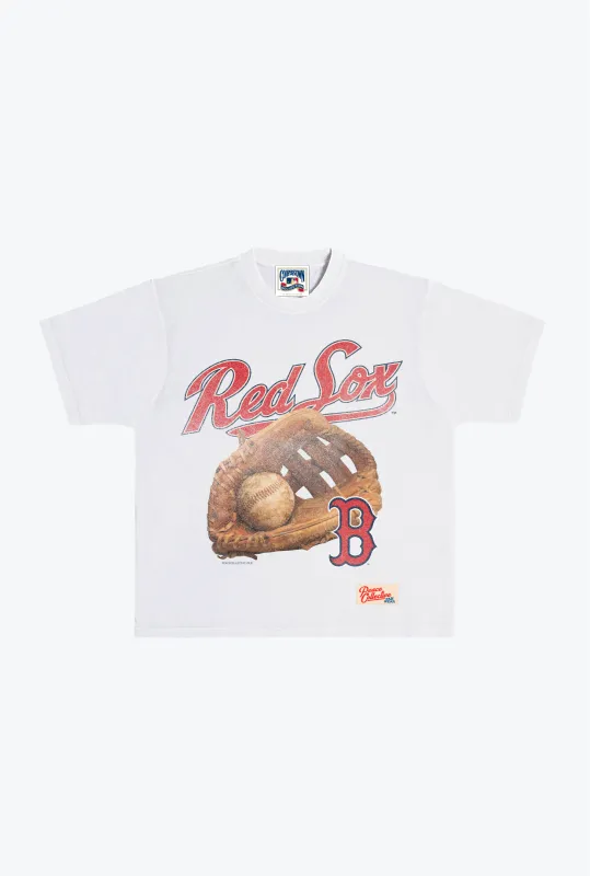 Boston Red Sox Glove Vintage Heavyweight T-Shirt - White sold by Peace-Collective