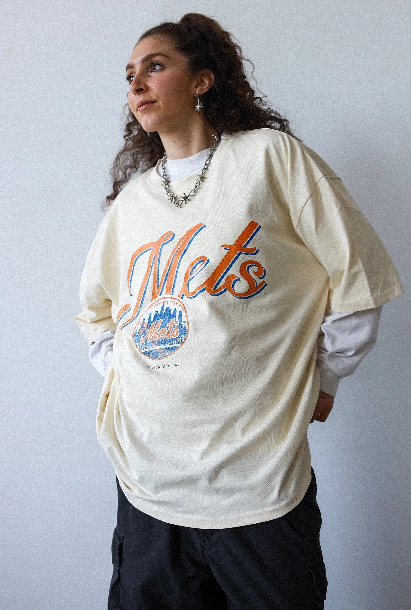 New York Mets Vintage Heavyweight T-Shirt - Ivory sold by Peace-Collective product image thumbnail 3