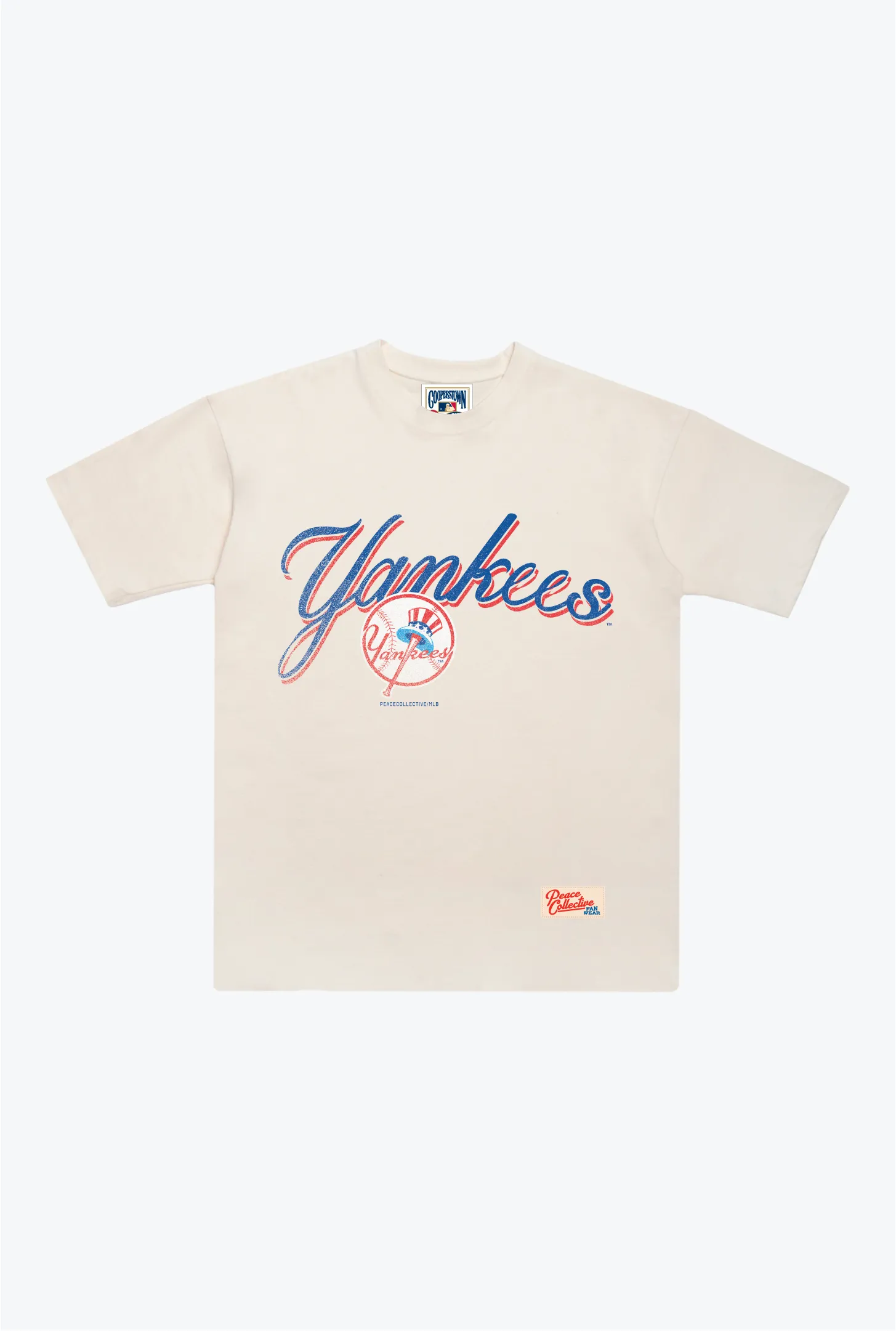 New York Yankees Vintage Graphic Heavyweight T-Shirt - Ivory sold by Peace-Collective