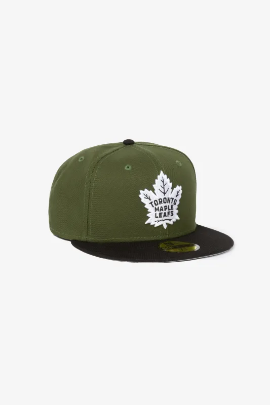 Toronto Maple Leafs 59FIFTY Fitted Cap - Olive sold by Peace-Collective