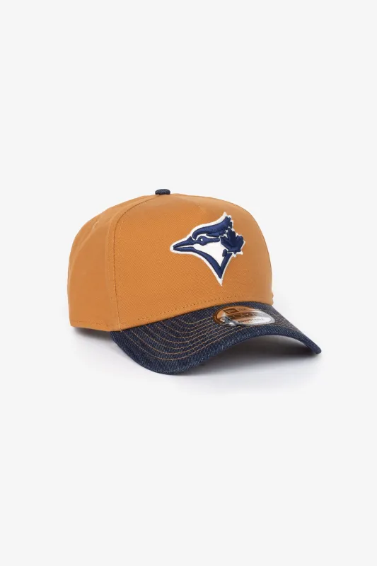 Toronto Blue Jays Denim 9FORTY Adjustable Cap - Camel sold by Peace-Collective