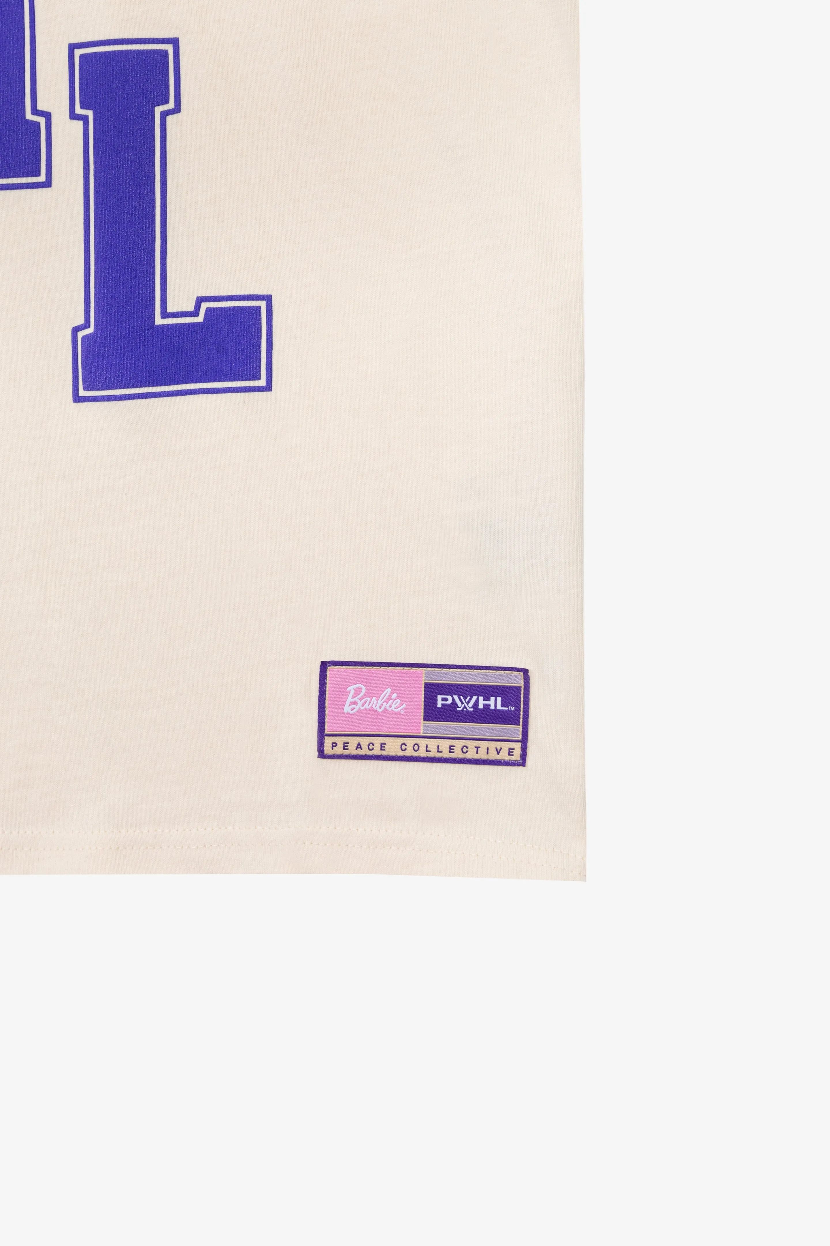 Barbie x PWHL Heavyweight T-Shirt - Ivory sold by Peace-Collective product image thumbnail 2