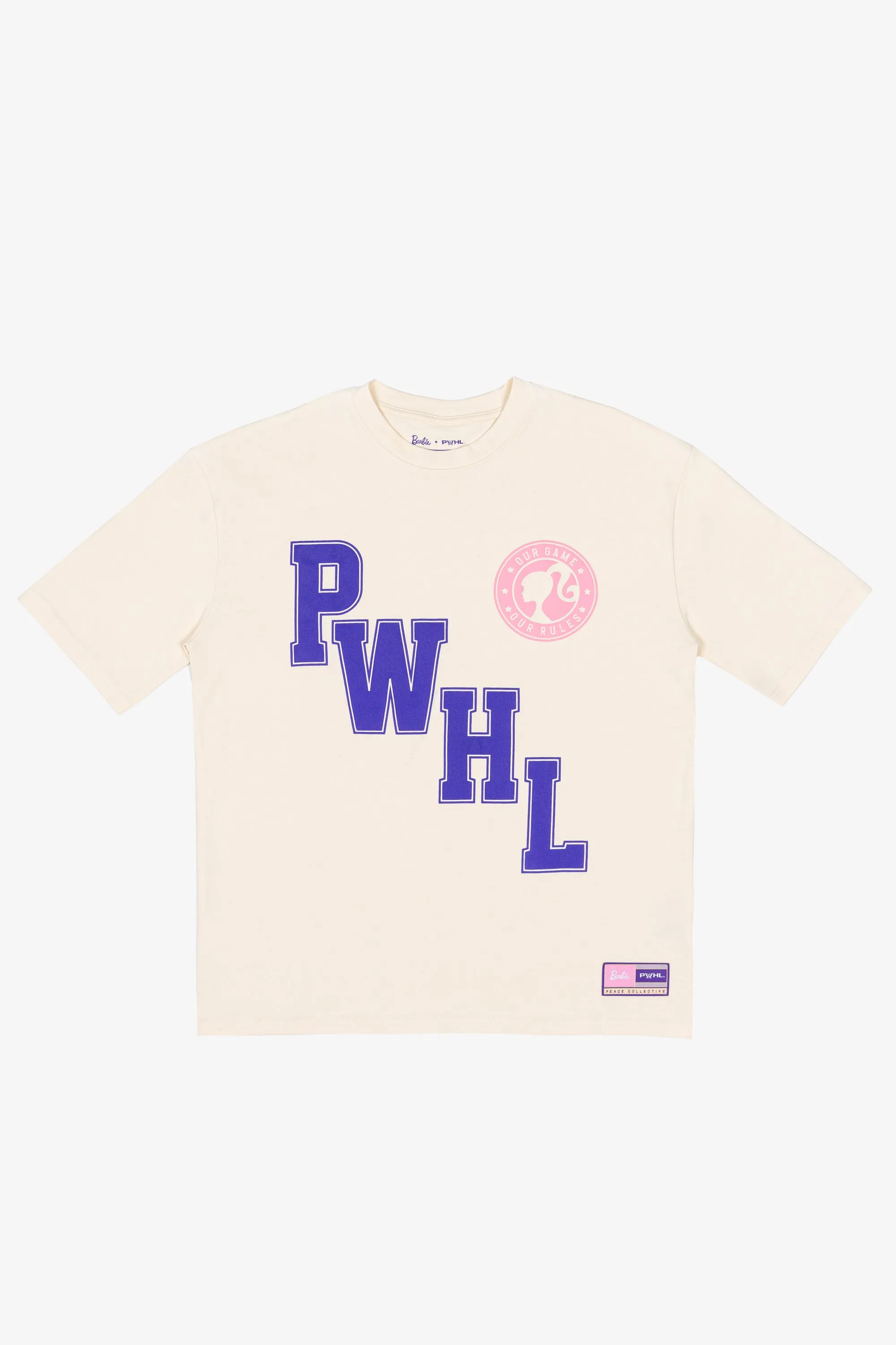 Barbie x PWHL Heavyweight T-Shirt - Ivory sold by Peace-Collective