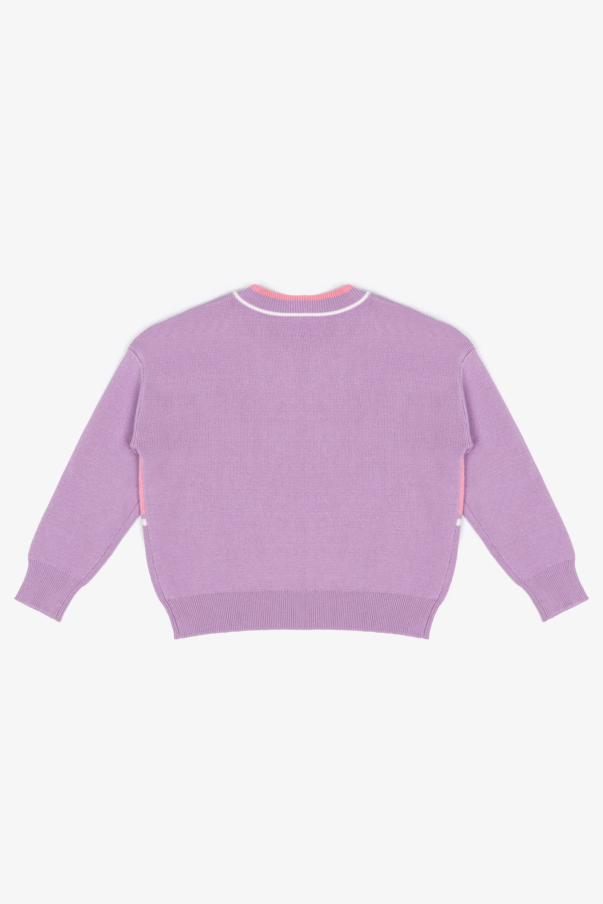 Barbie x PWHL Womens V-Neck Knit Sweater - Pastel Lilac sold by Peace-Collective product image thumbnail 2