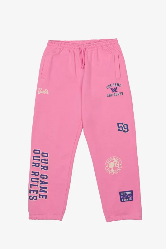 Barbie x PWHL Heavyweight Jogger - Pink sold by Peace-Collective