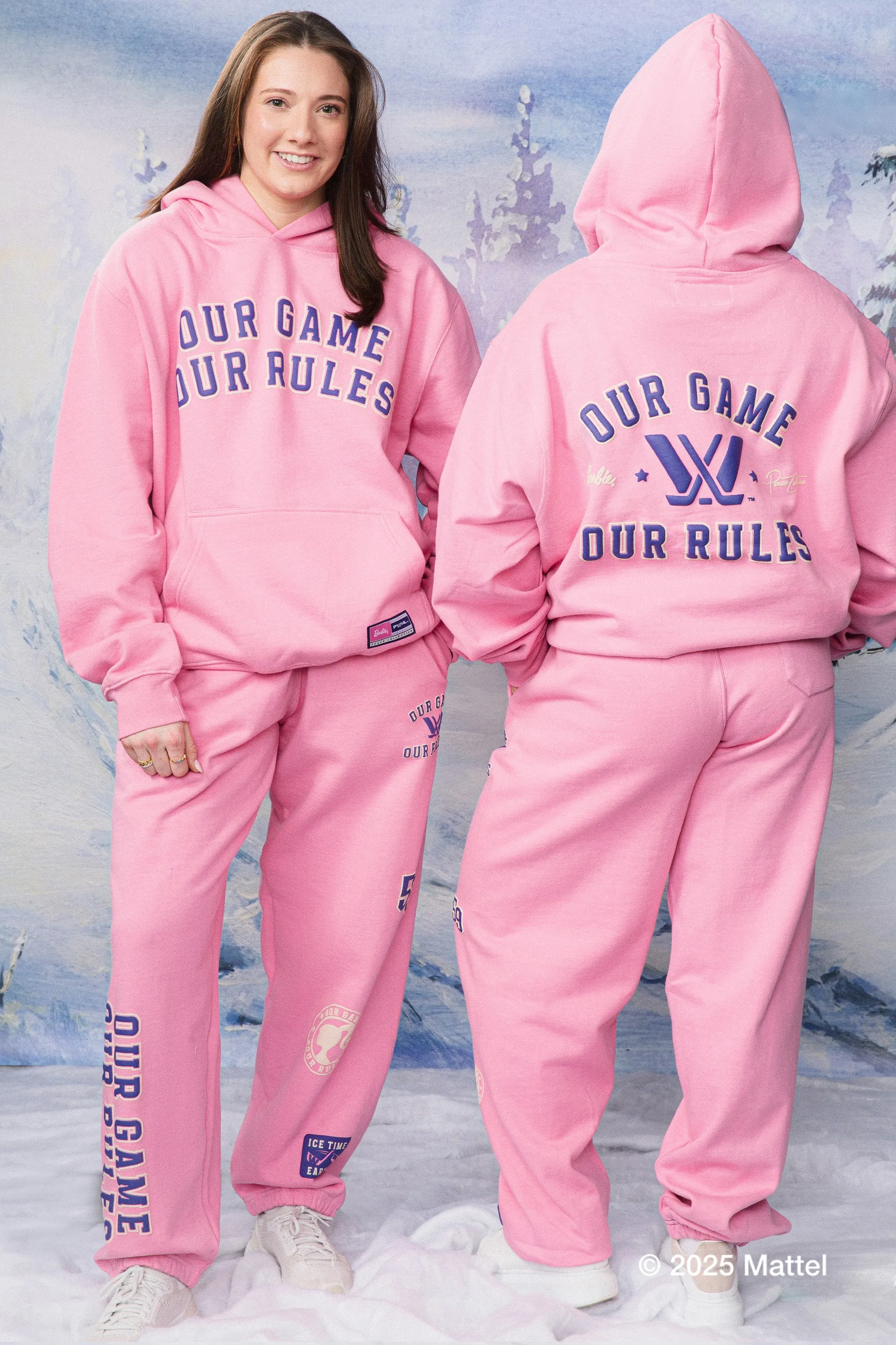 Barbie x PWHL Heavyweight Hoodie - Pink sold by Peace-Collective product image thumbnail 3