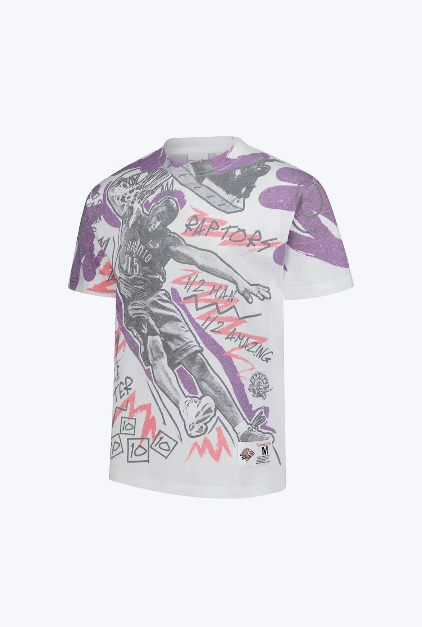 Toronto Raptors Vince Carter Showstopper T-Shirt - White sold by Peace-Collective
