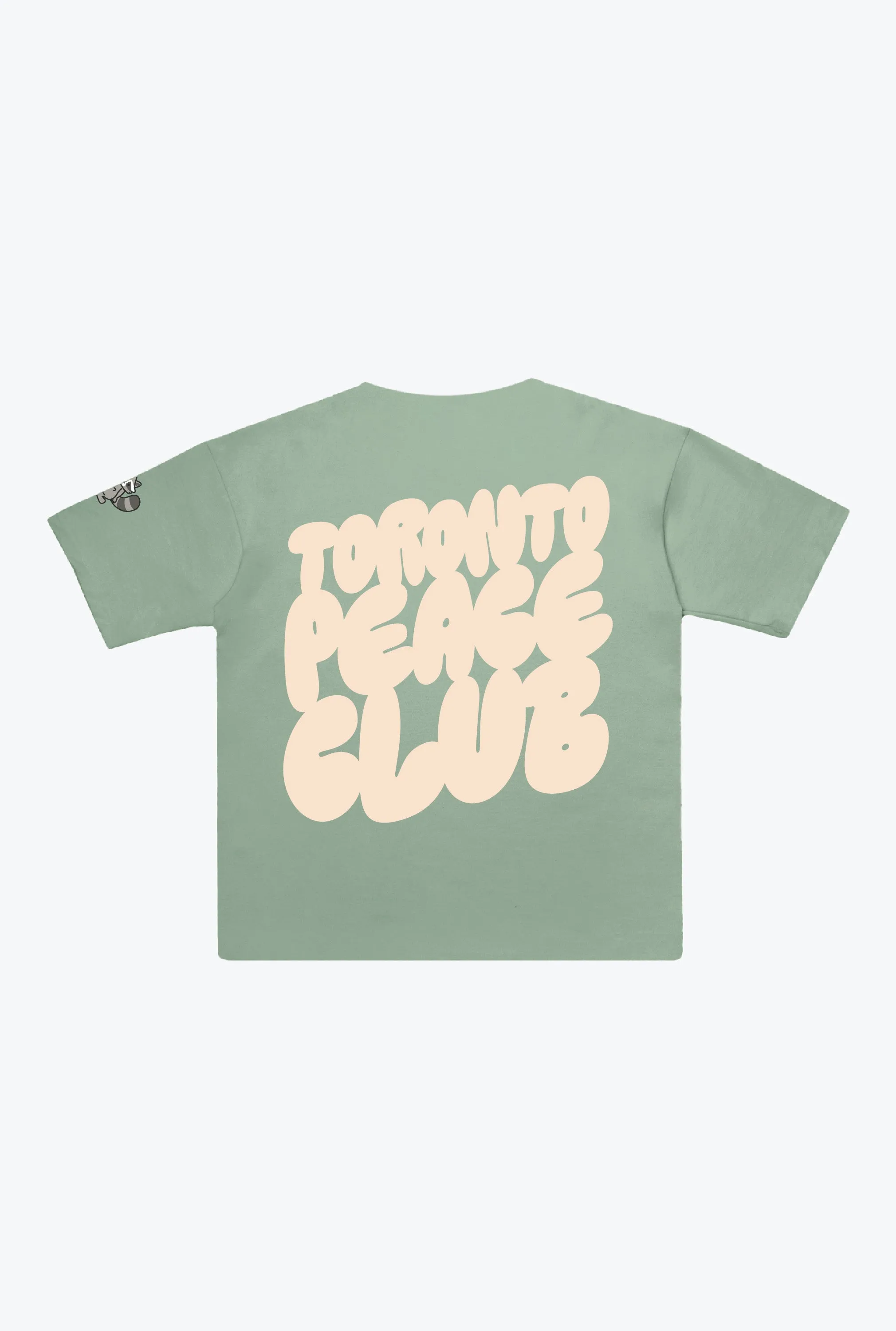 Toronto Peace Club Womens Cropped T-Shirt - Eucalyptus sold by Peace-Collective