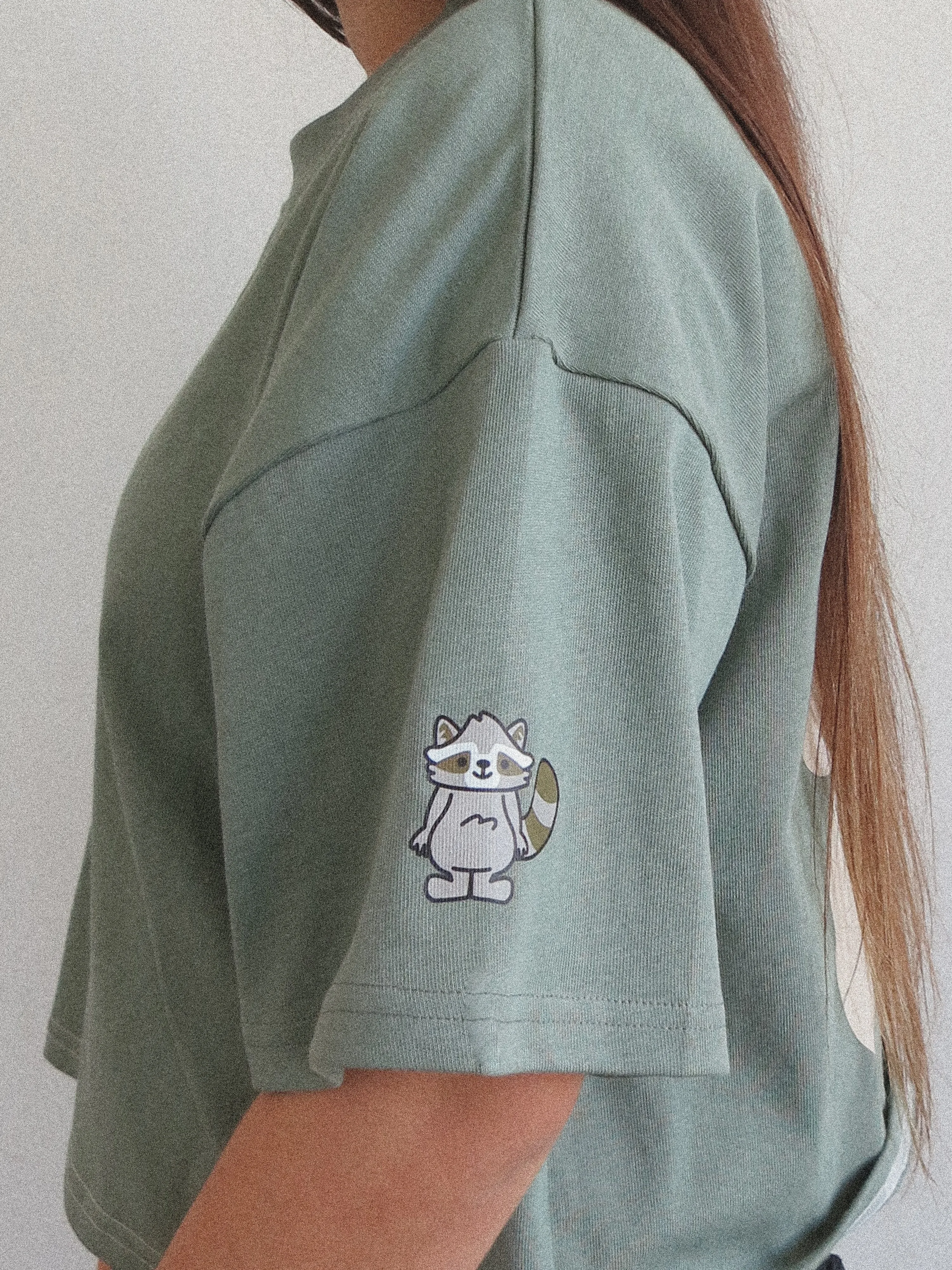 Toronto Peace Club Womens Cropped T-Shirt - Eucalyptus sold by Peace-Collective product image thumbnail 3