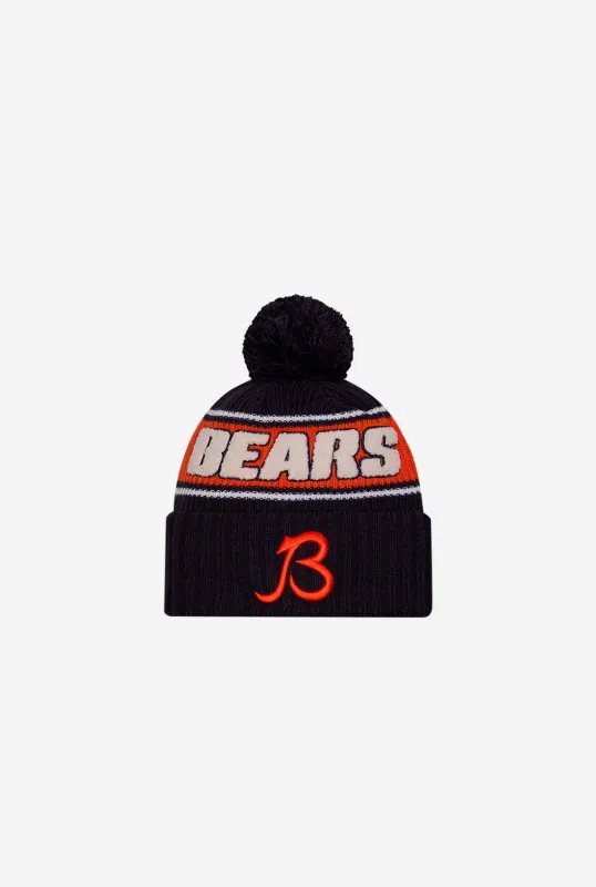 Chicago Bears 2024 Sideline Knit Hat - Navy sold by Peace-Collective