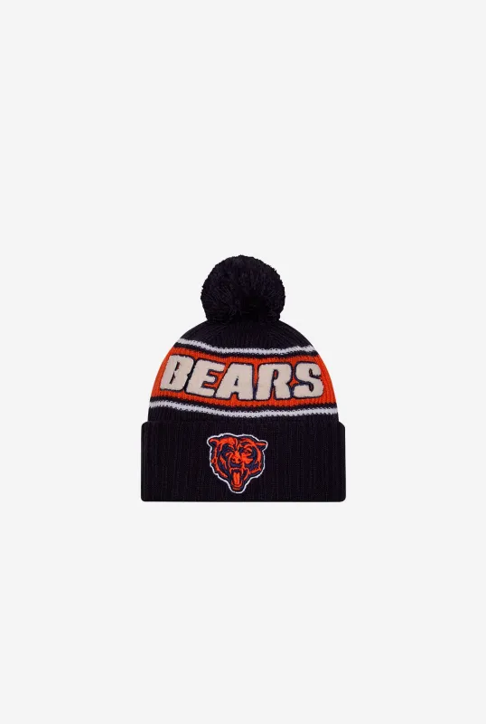 Chicago Bears 2024 Sideline Knit Hat - Navy sold by Peace-Collective