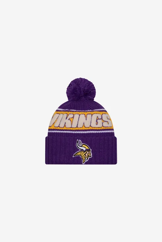 Minnesota Vikings 2024 Sideline Knit Hat - Purple sold by Peace-Collective