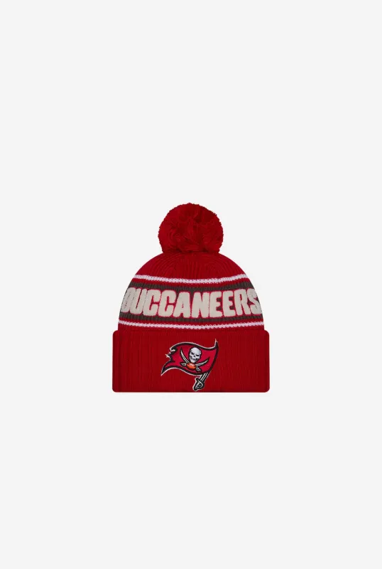 Tampa Bay Buccaneers 2024 Sideline Knit Hat - Red sold by Peace-Collective