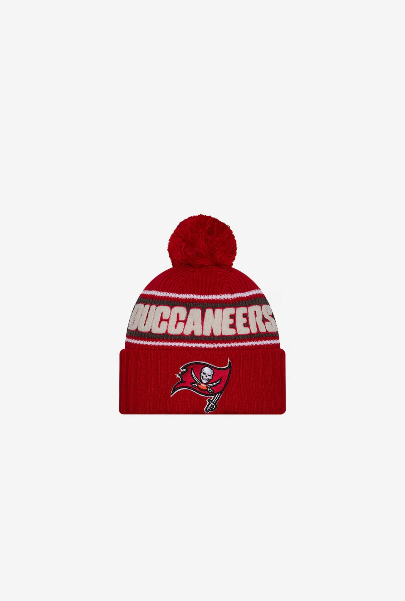 Tampa Bay Buccaneers 2024 Sideline Knit Hat - Red sold by Peace-Collective