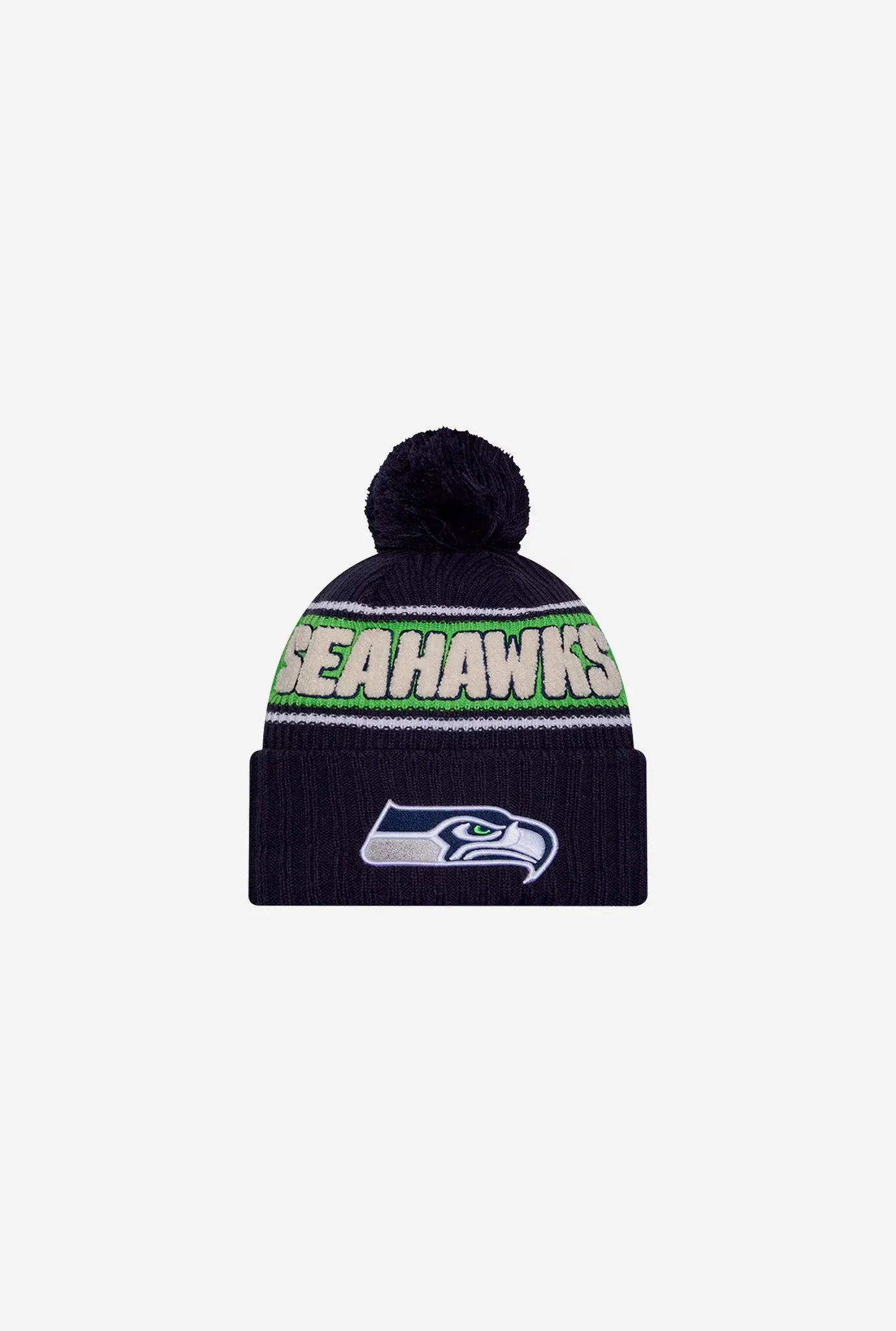 Seattle Seahawks 2024 Sideline Knit Hat - Navy sold by Peace-Collective