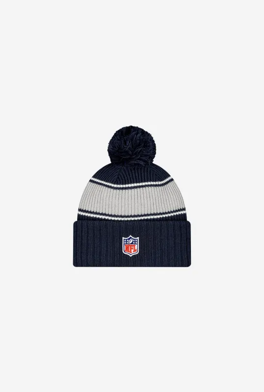 Dallas Cowboys 2024 Sideline Knit Hat - Navy sold by Peace-Collective