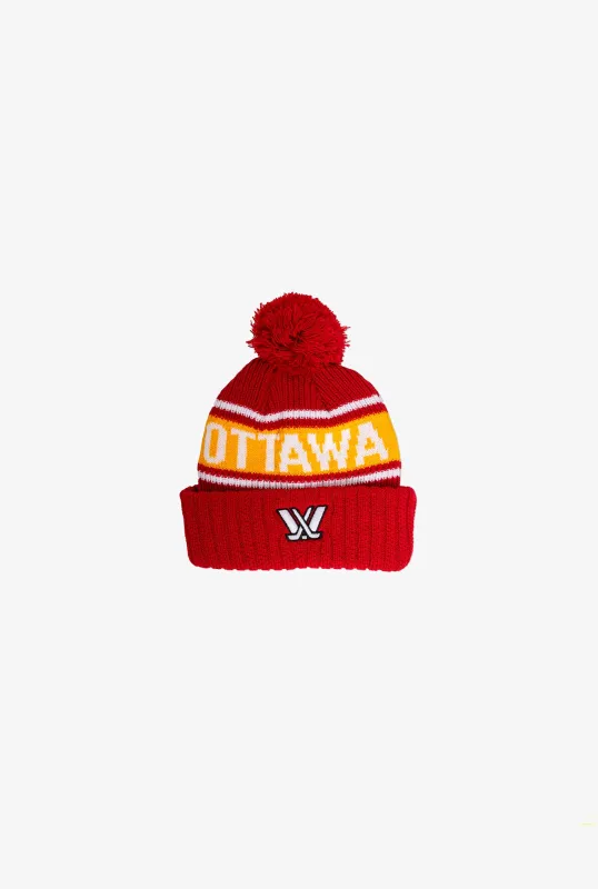 Ottawa Charge Beanie - Red sold by Peace-Collective