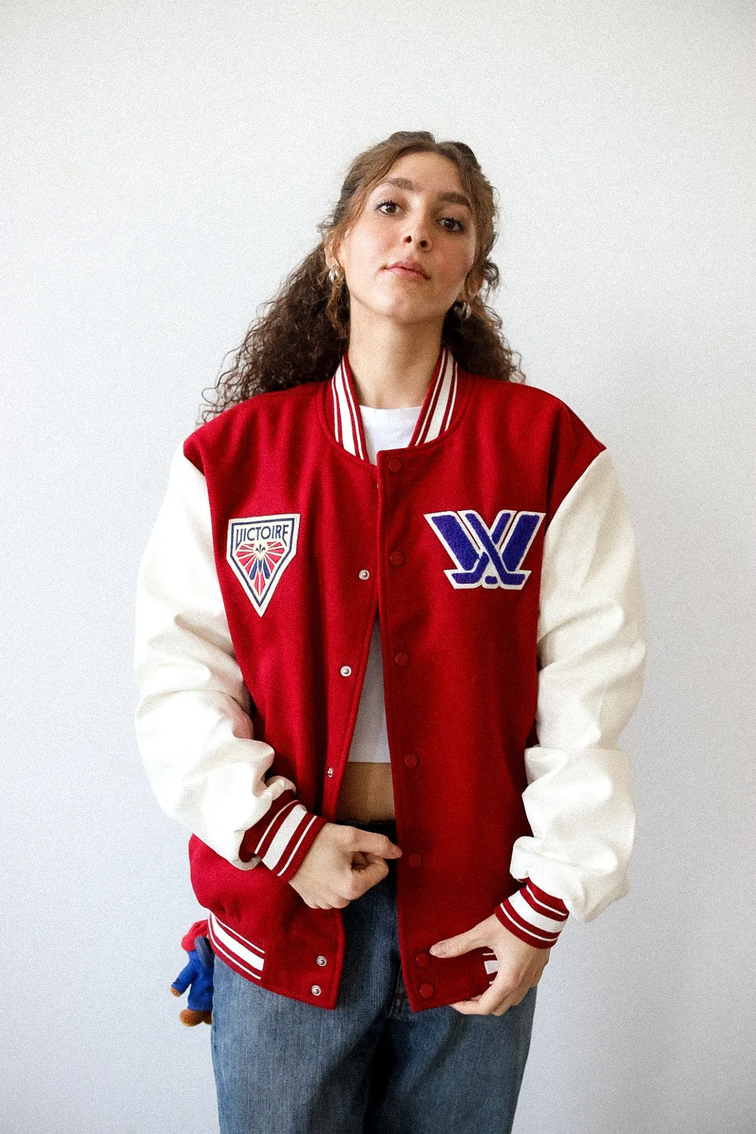 Montréal Victoire Letterman Jacket - Maroon sold by Peace-Collective product image thumbnail 3
