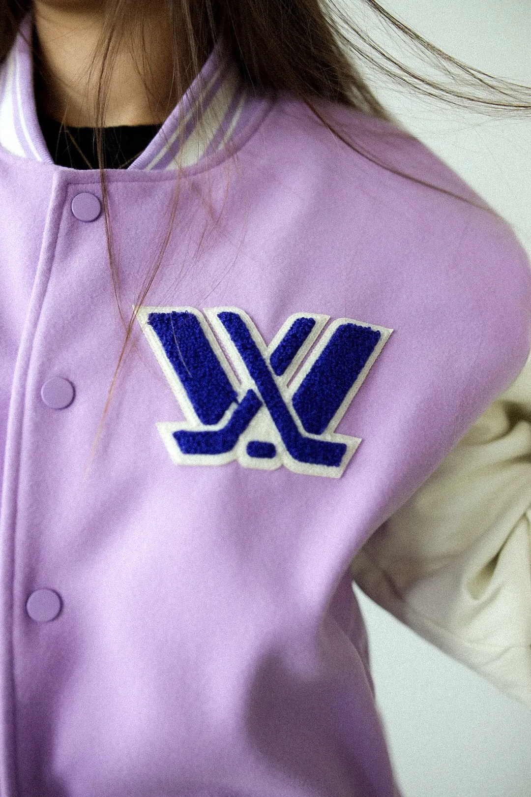 Minnesota Frost Letterman Jacket - Lavender sold by Peace-Collective product image thumbnail 4