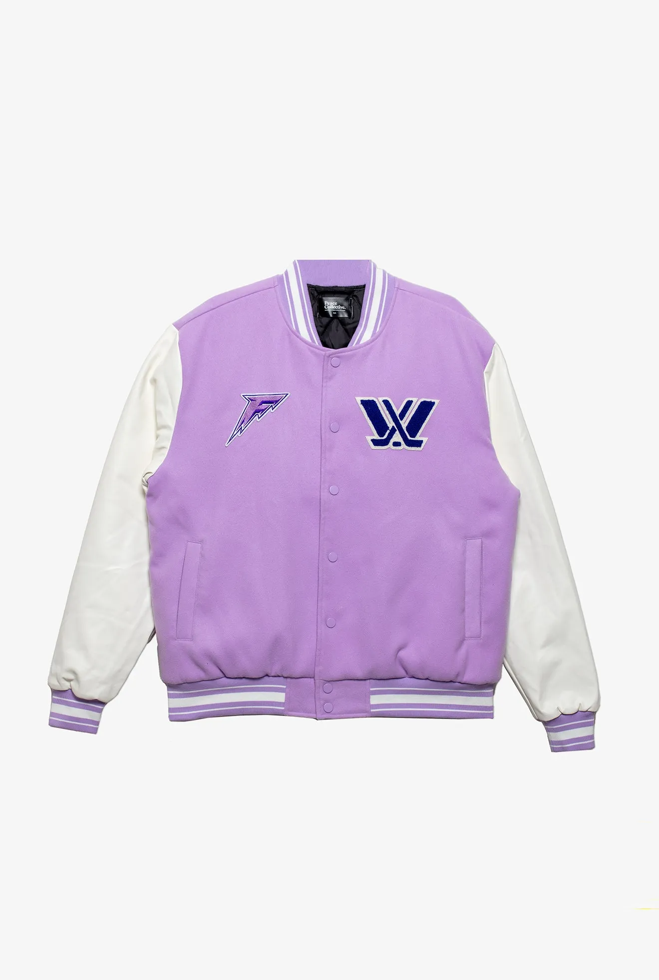 Minnesota Frost Letterman Jacket - Lavender sold by Peace-Collective