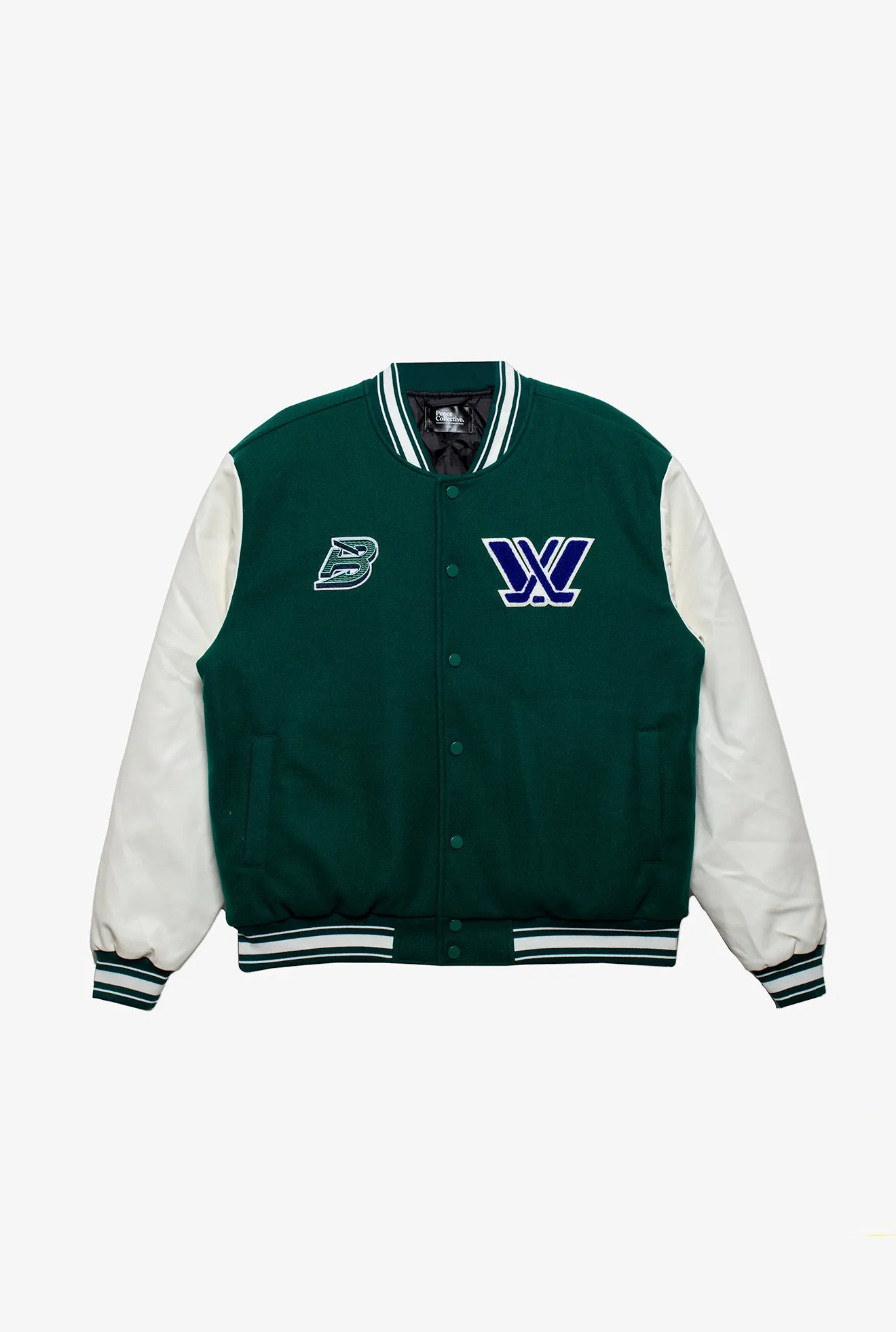 Boston Fleet Letterman Jacket - Forest Green sold by Peace-Collective