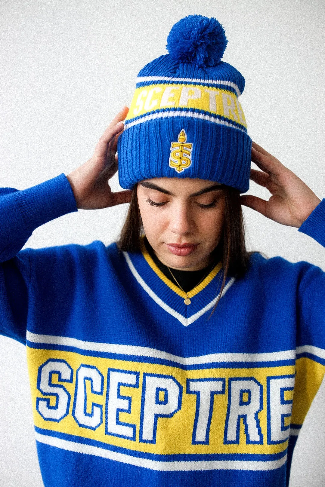 Toronto Sceptres Womens V-Neck Knit Sweater - Royal sold by Peace-Collective product image thumbnail 2