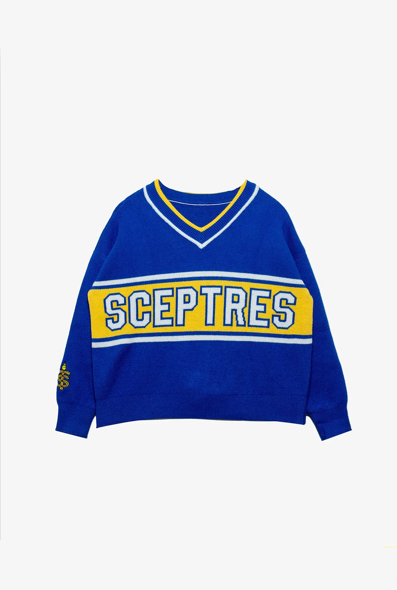 Toronto Sceptres Womens V-Neck Knit Sweater - Royal sold by Peace-Collective