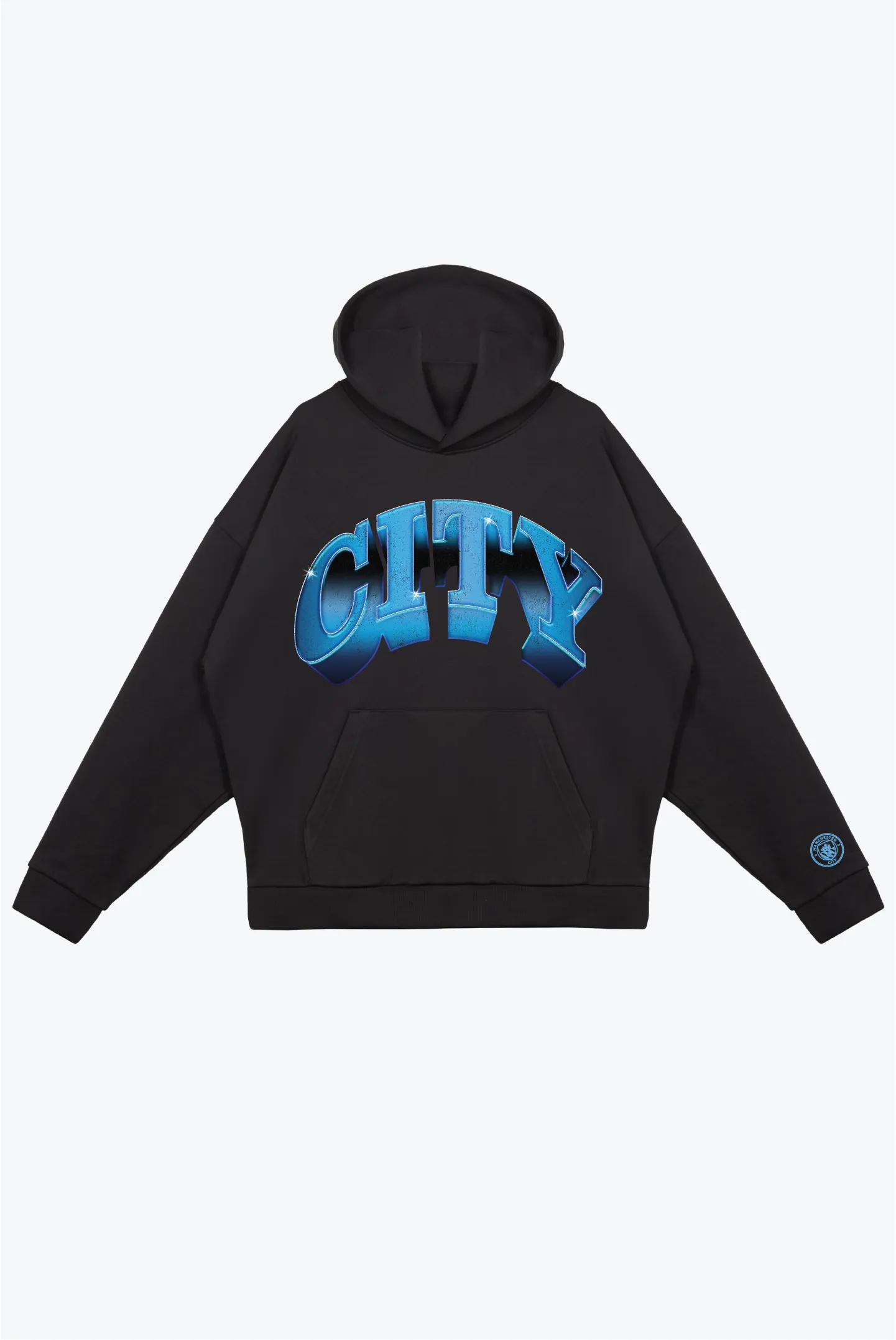 Manchester City FC Graffiti SuperHeavy™️ Hoodie - Off Black sold by Peace-Collective