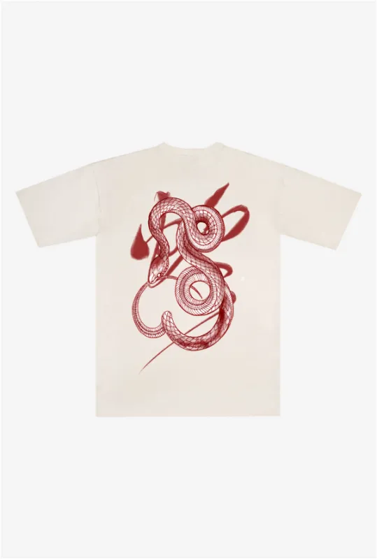 P/C x Chronic Ink LNY Heavyweight T-Shirt - Ivory sold by Peace-Collective
