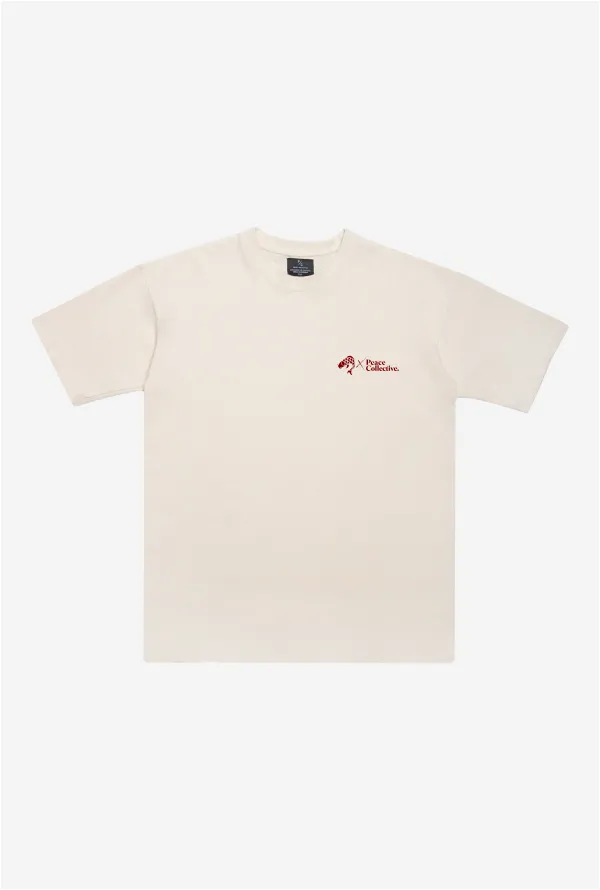 P/C x Chronic Ink LNY Heavyweight T-Shirt - Ivory sold by Peace-Collective product image thumbnail 2