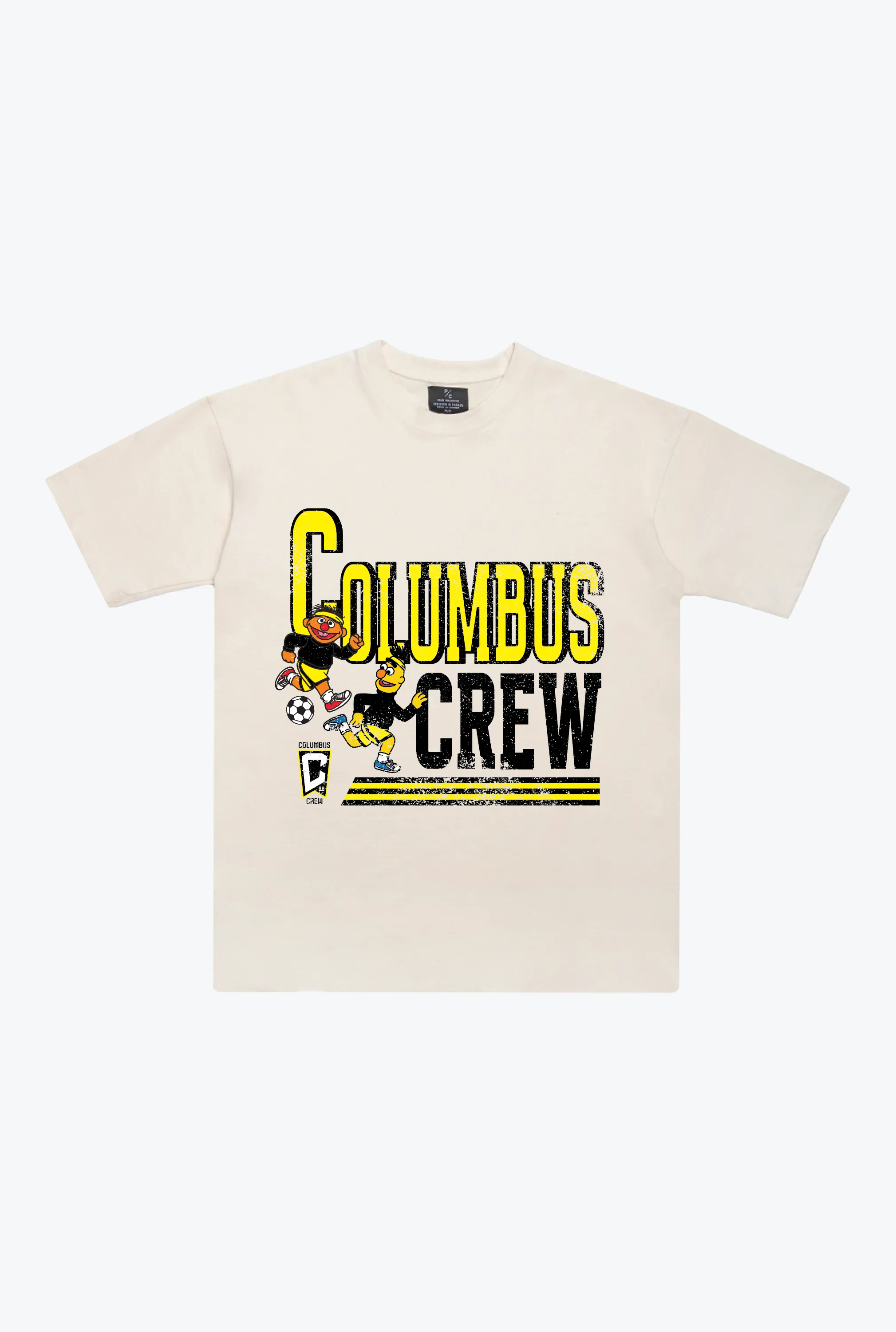 Columbus Crew x Sesame Street Stacked Heavyweight T-Shirt - Ivory sold by Peace-Collective