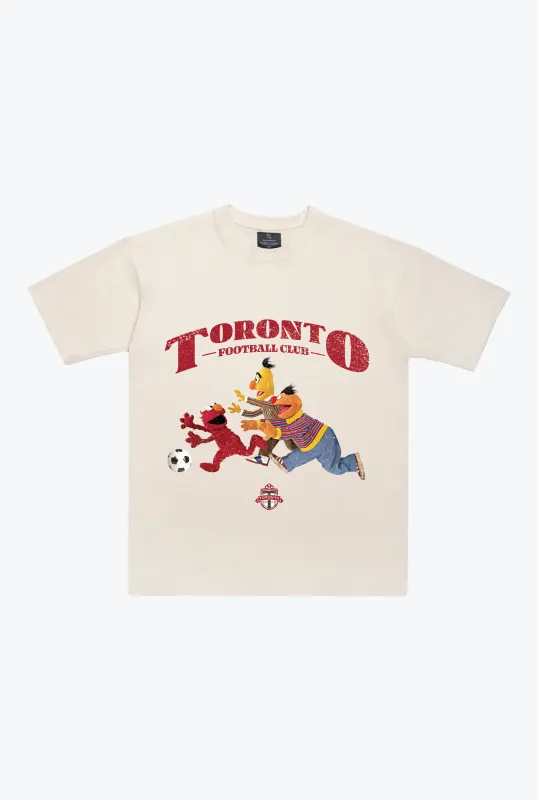Toronto FC x Sesame Street Chase Heavyweight T-Shirt - Ivory sold by Peace-Collective