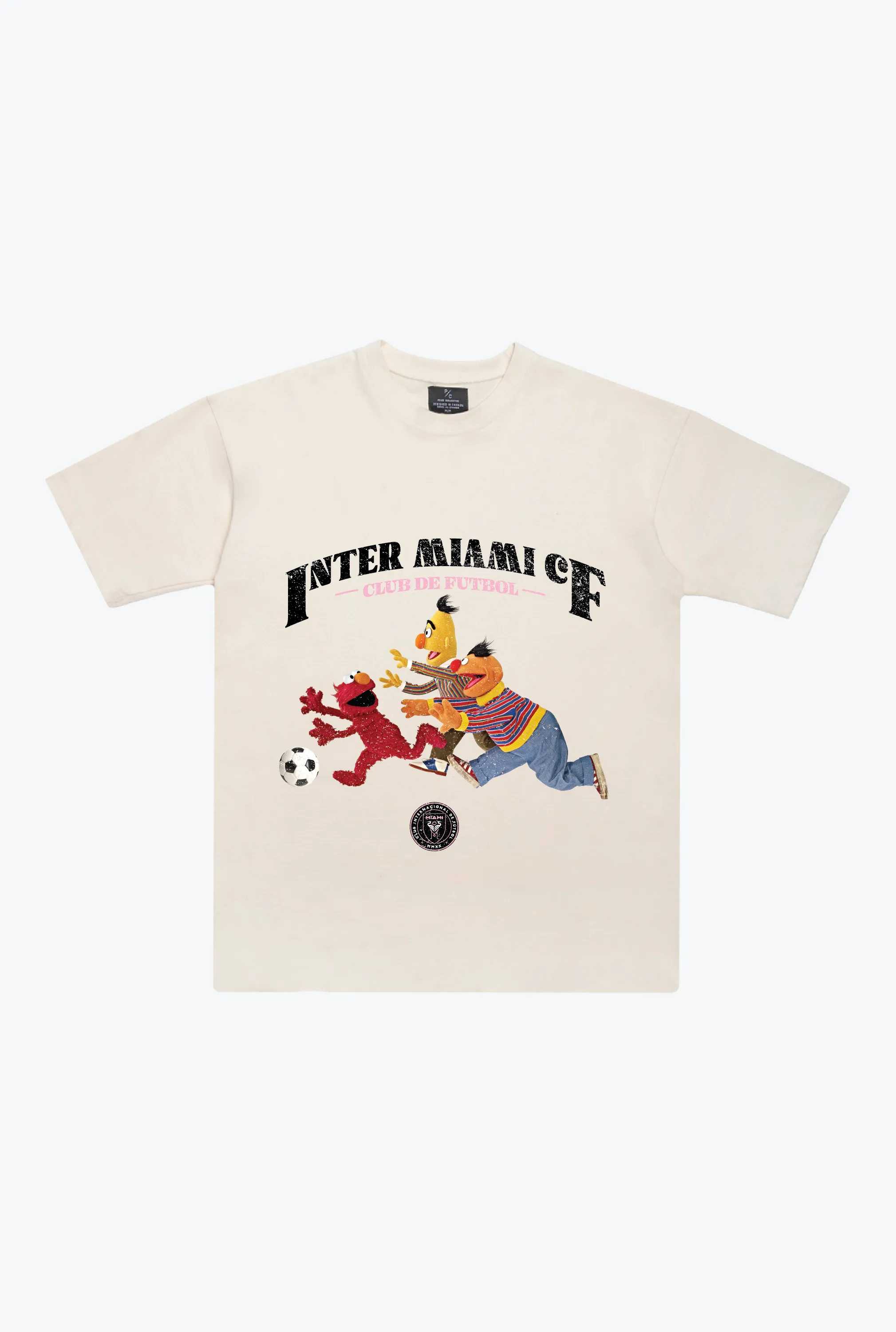 Inter Miami CF x Sesame Street Chase Heavyweight T-Shirt - Ivory sold by Peace-Collective