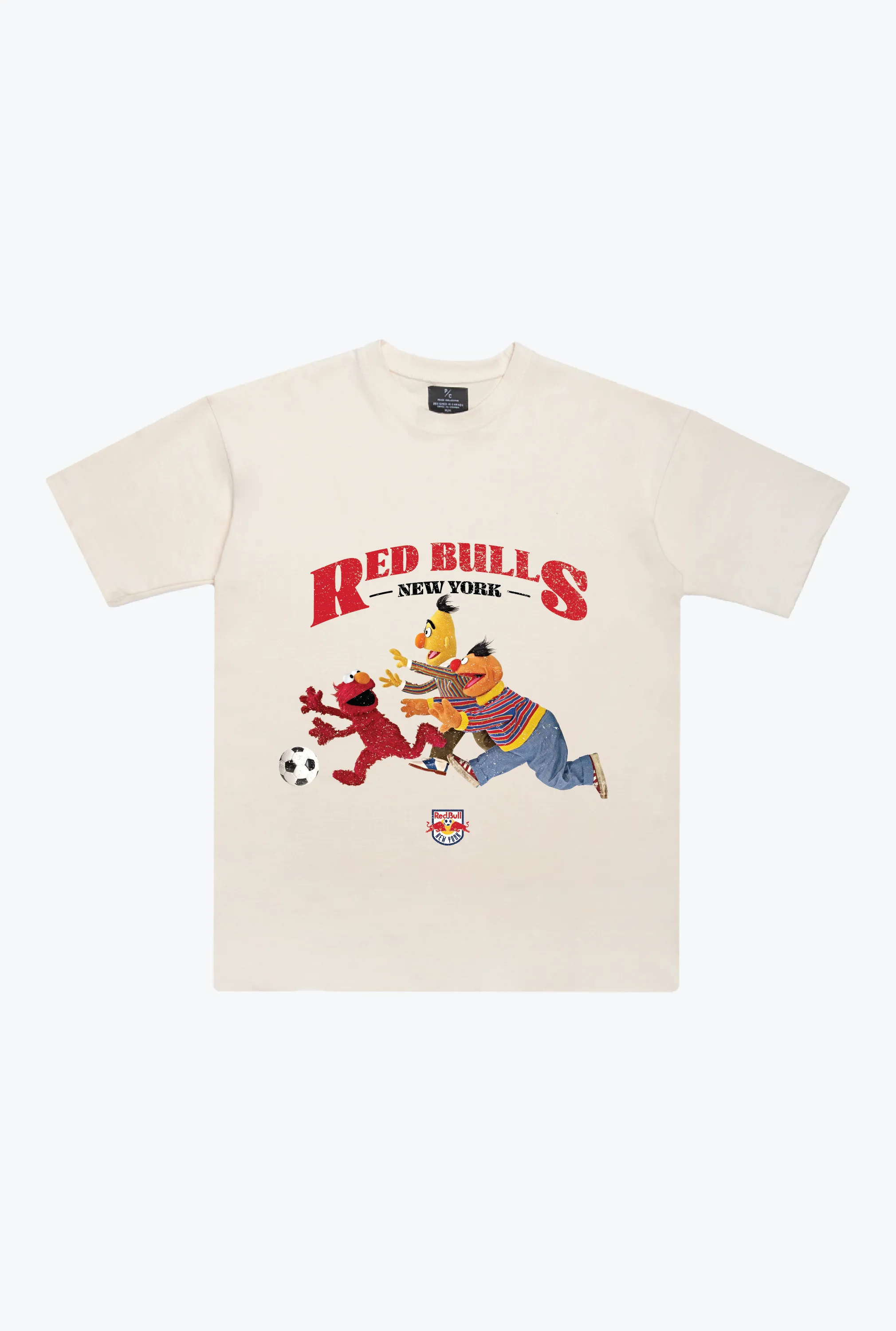 New York Red Bulls x Sesame Street Chase Heavyweight T-Shirt - Ivory sold by Peace-Collective