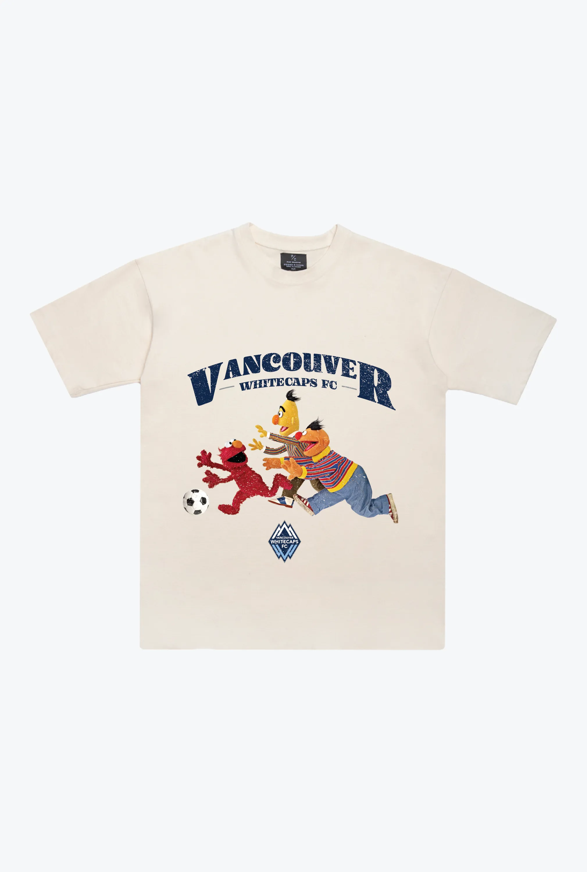 Vancouver Whitecaps x Sesame Street Chase Heavyweight T-Shirt - Ivory sold by Peace-Collective