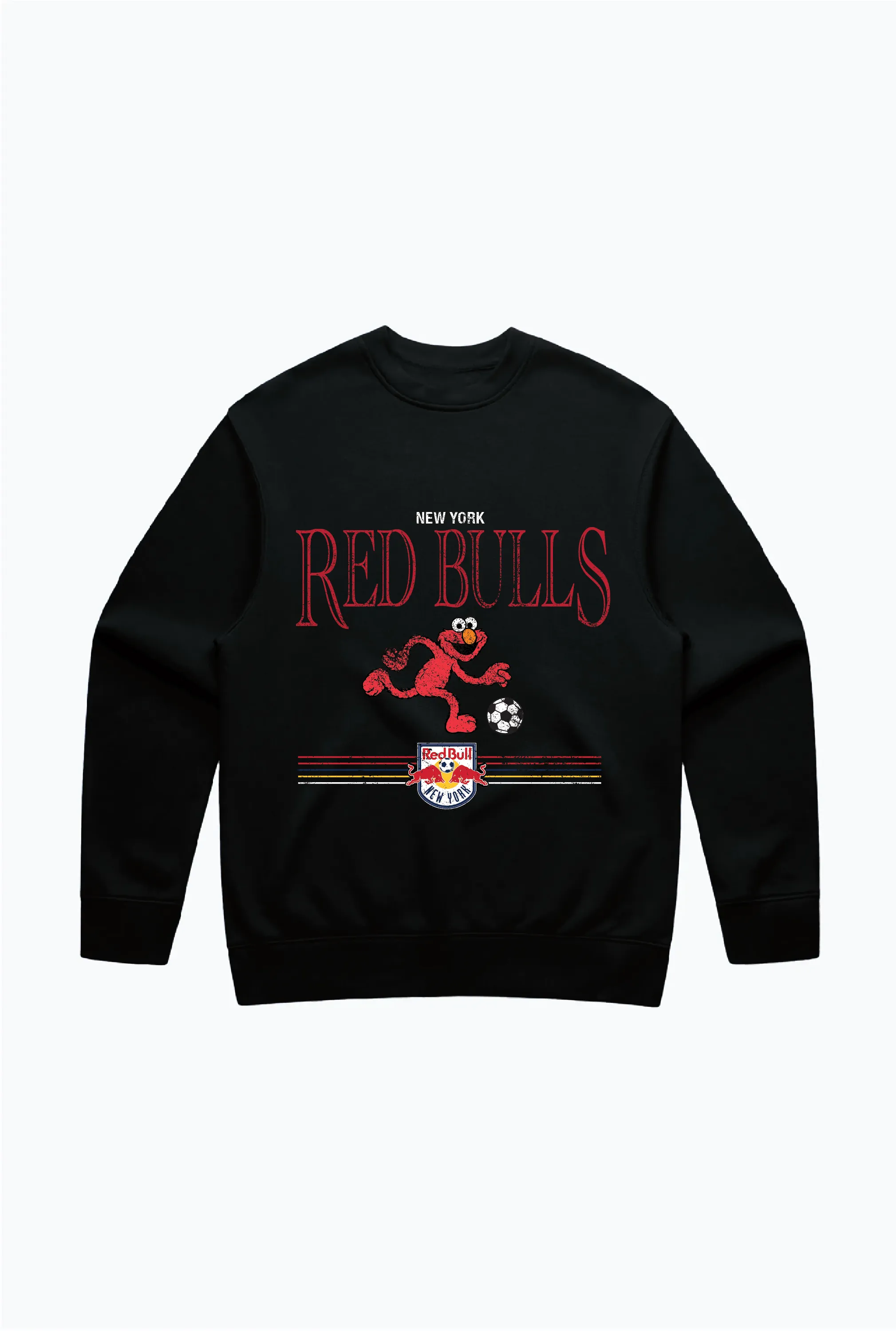 New York Red Bulls x Sesame Street Dribble Crewneck - Black sold by Peace-Collective