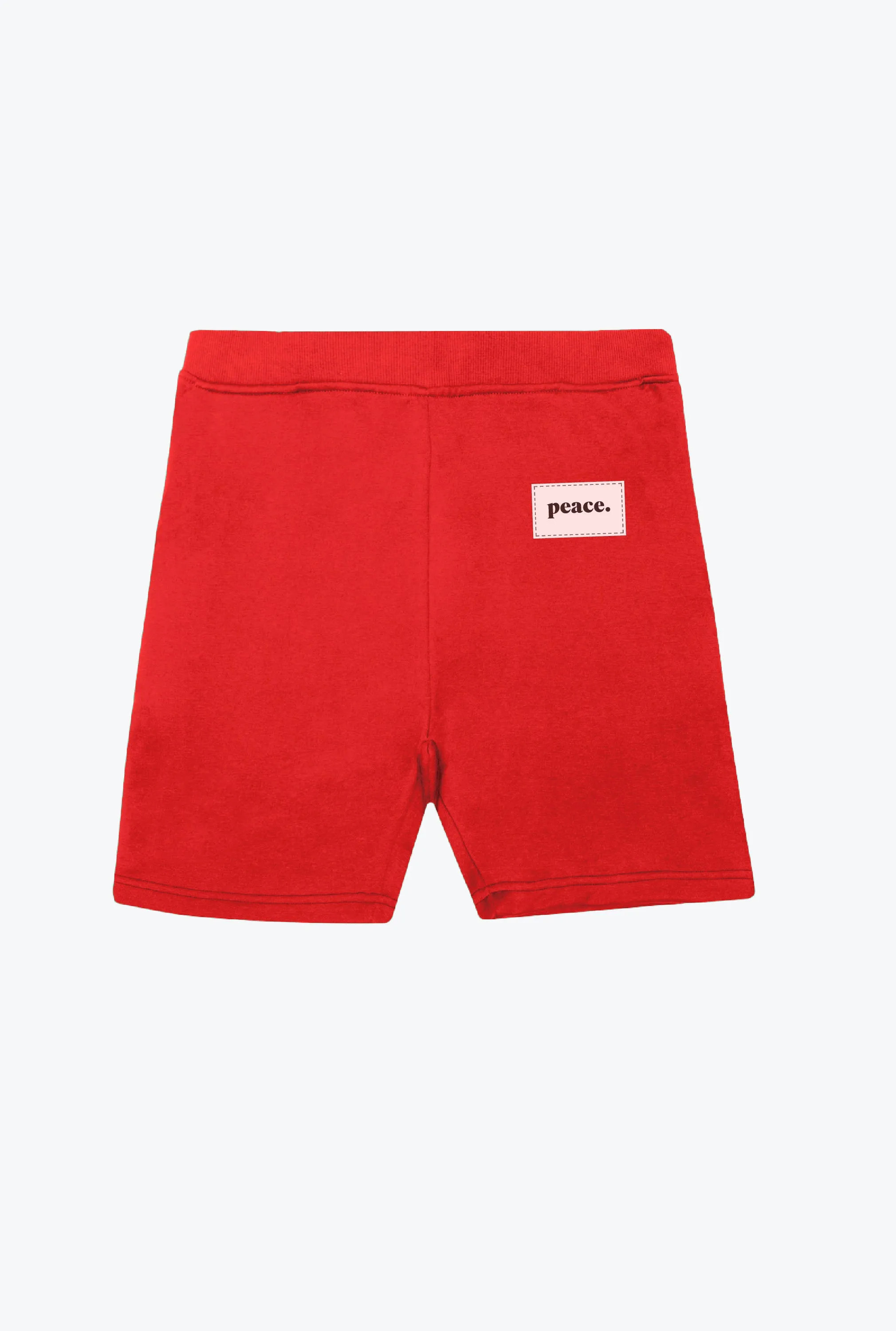 Peace Basics Fleece Shorts - Red sold by Peace-Collective product image thumbnail 2