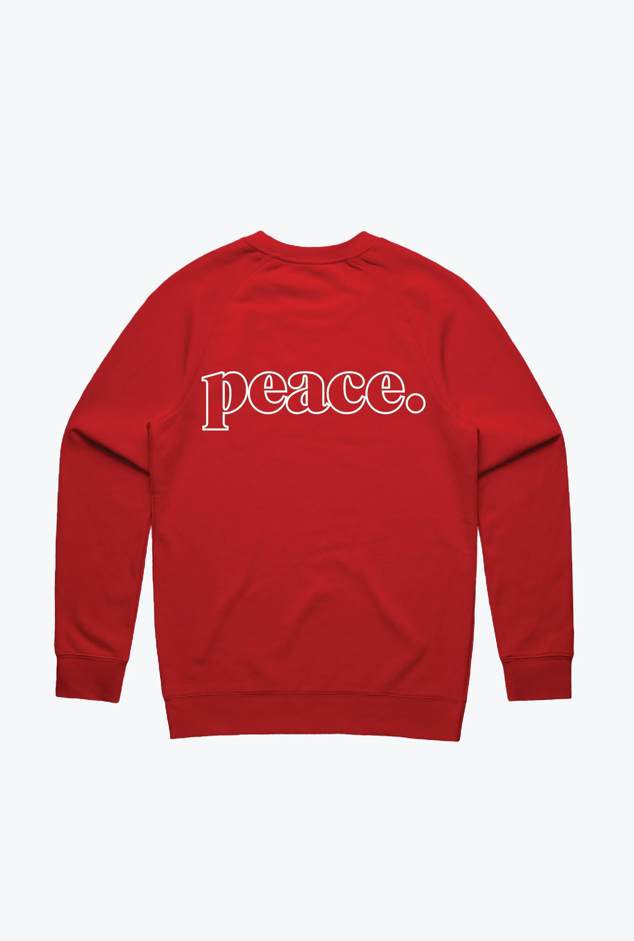 Peace Basics Crewneck - Red sold by Peace-Collective