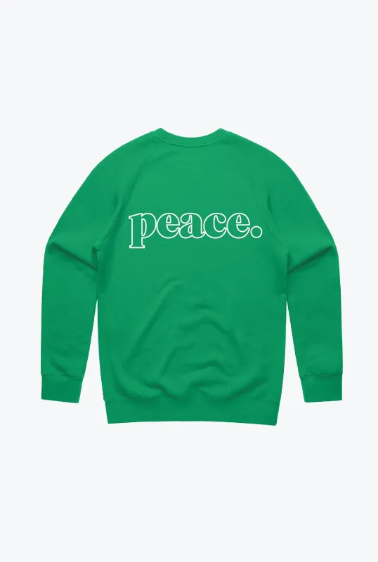Peace Basics Crewneck - Green sold by Peace-Collective