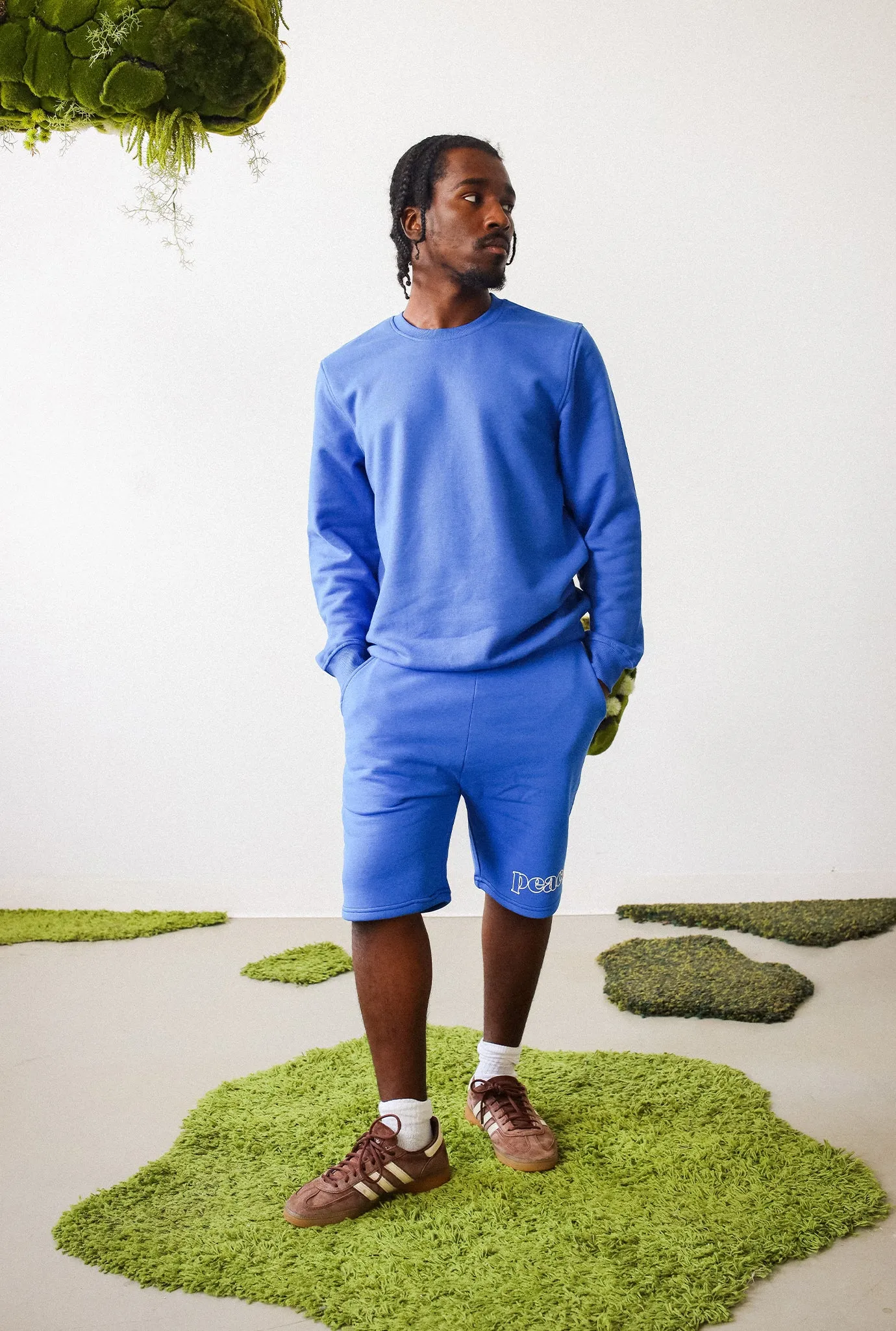 Peace Basics Fleece Shorts - Royal sold by Peace-Collective product image thumbnail 3