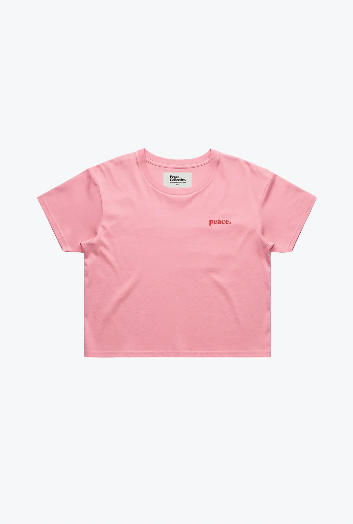 Peace Basics Womens Cropped T-Shirt - Pink sold by Peace-Collective