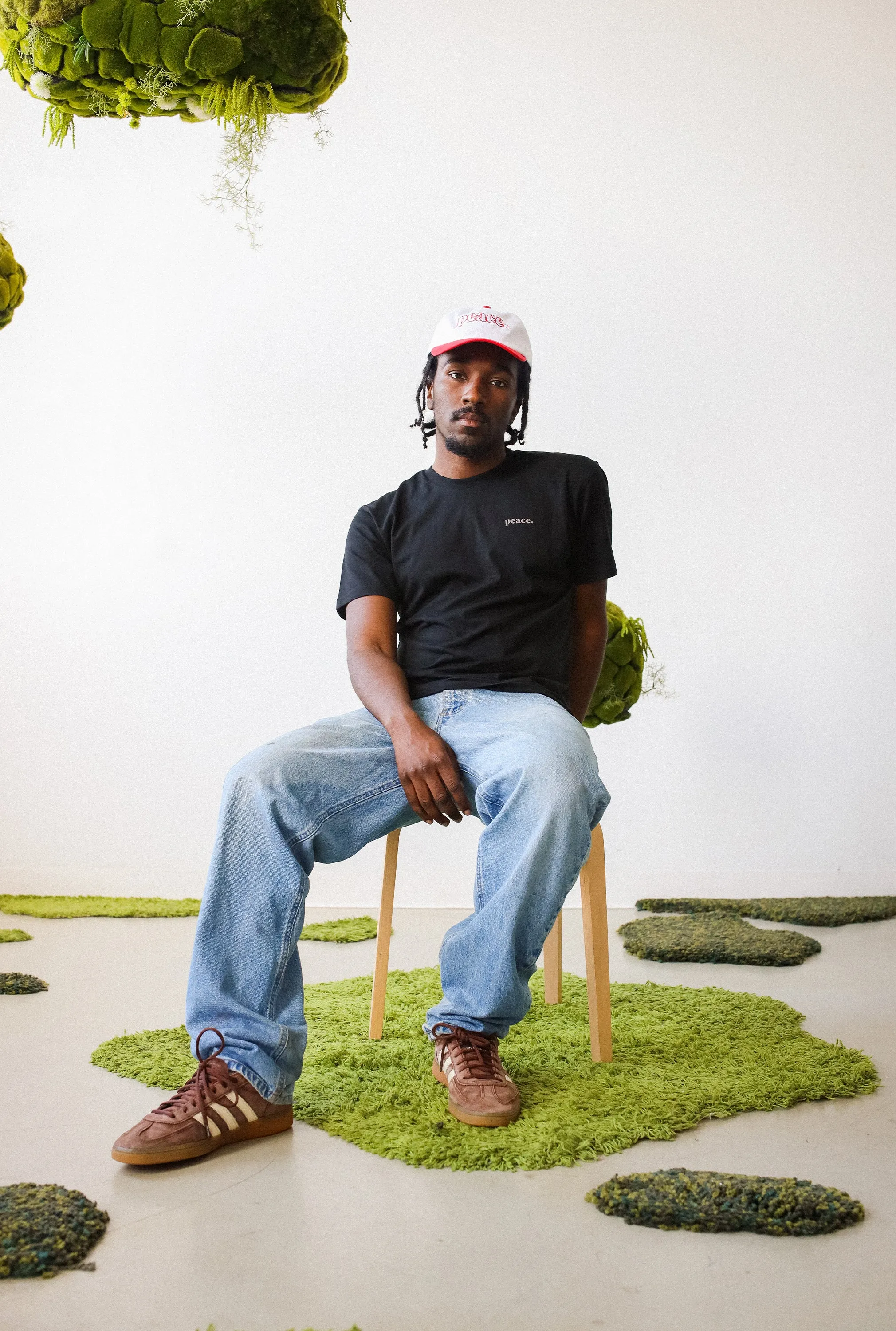 Peace Basics Cropped T-Shirt - Black sold by Peace-Collective product image thumbnail 2