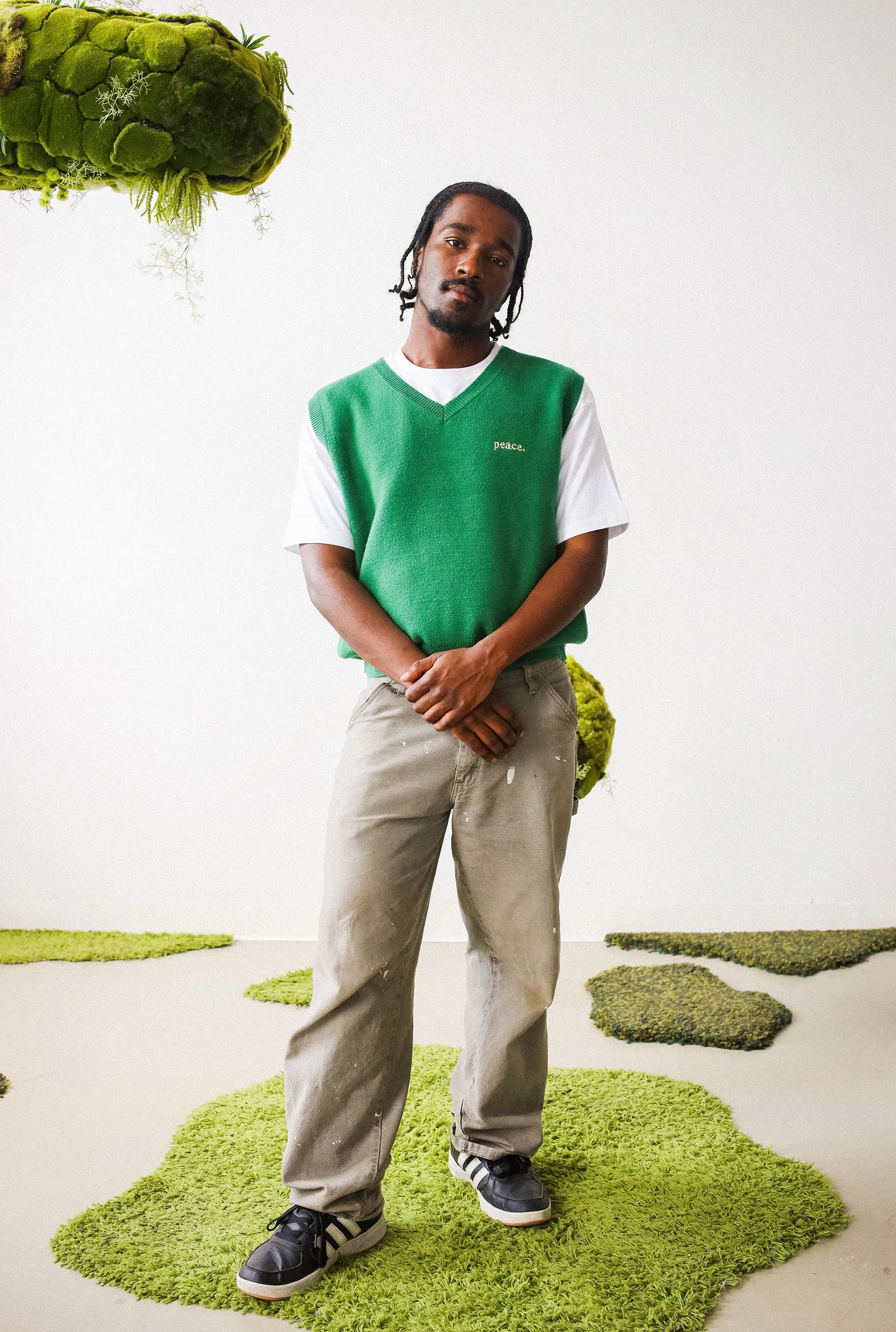 Peace Basics Sweater Vest - Green sold by Peace-Collective product image thumbnail 3