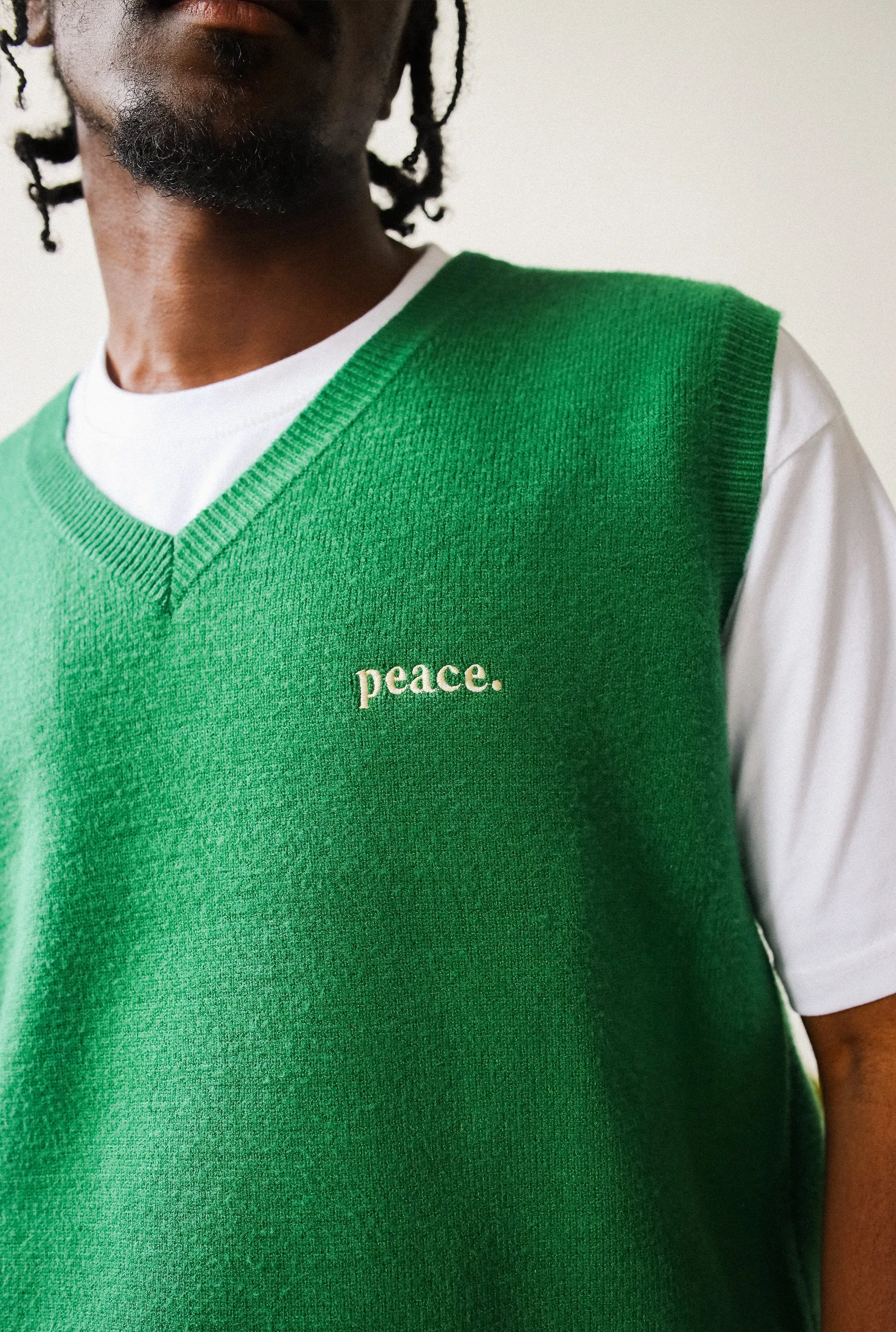 Peace Basics Sweater Vest - Green sold by Peace-Collective product image thumbnail 2