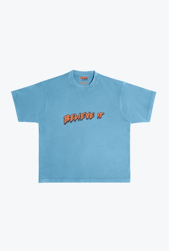 P/C x Naruto Heavyweight T-Shirt - Pebble Blue sold by Peace-Collective