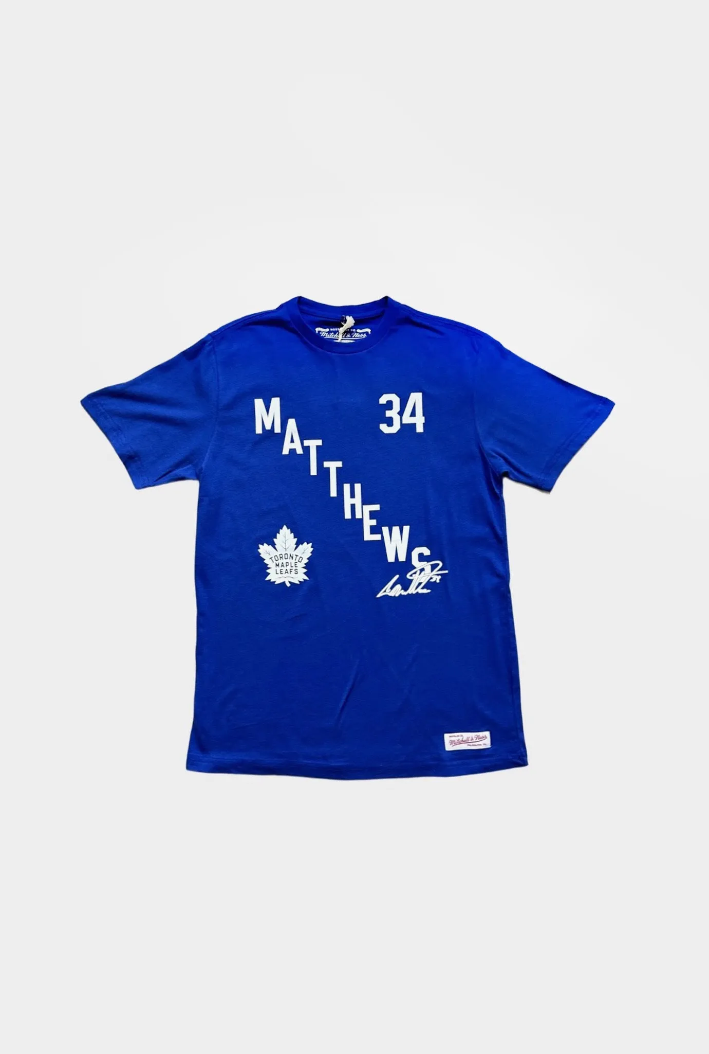 Auston Matthews Diagonal T-Shirt - Blue sold by Peace-Collective