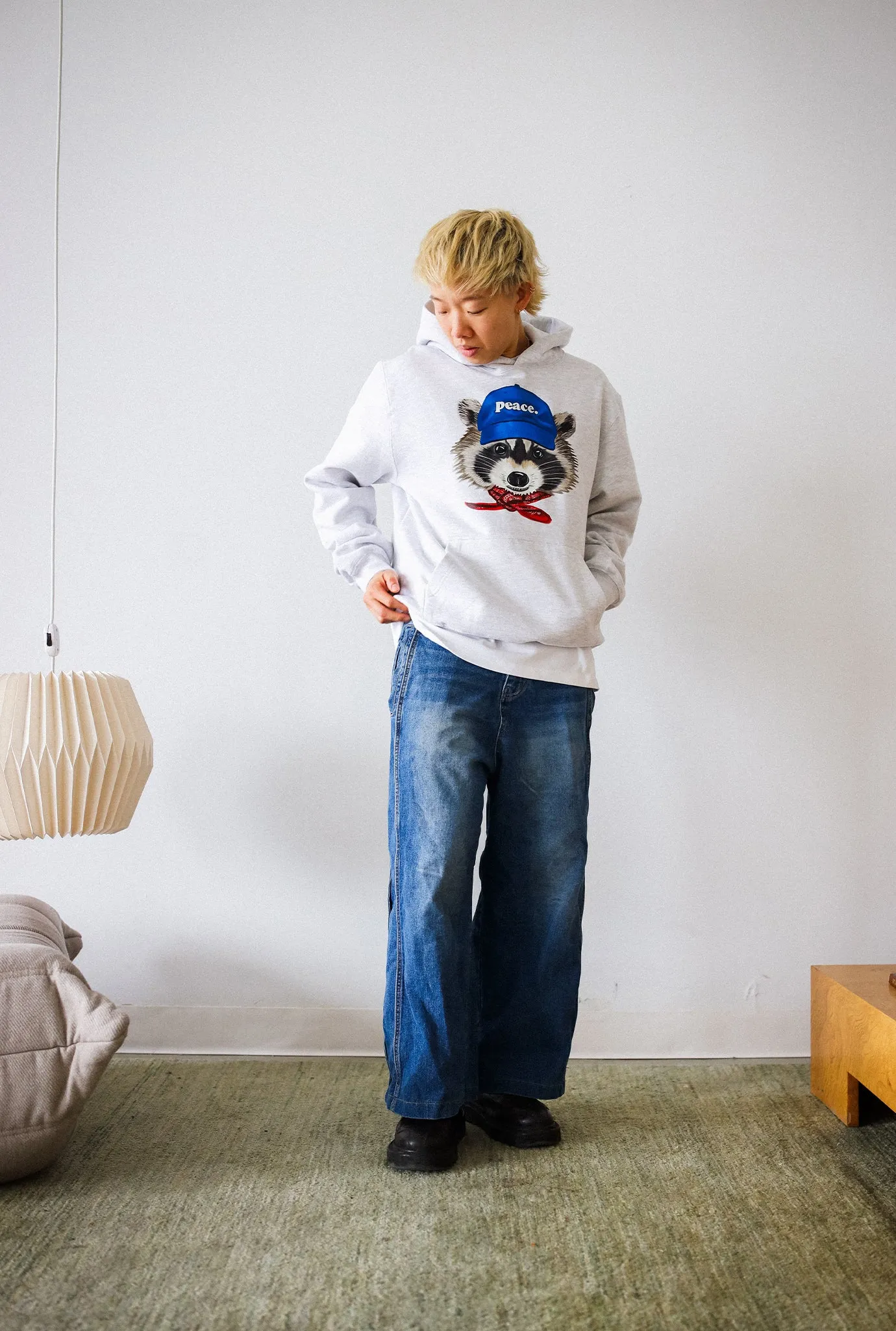 Toronto Trash Teddy Heavyweight Hoodie - Ash sold by Peace-Collective product image thumbnail 3